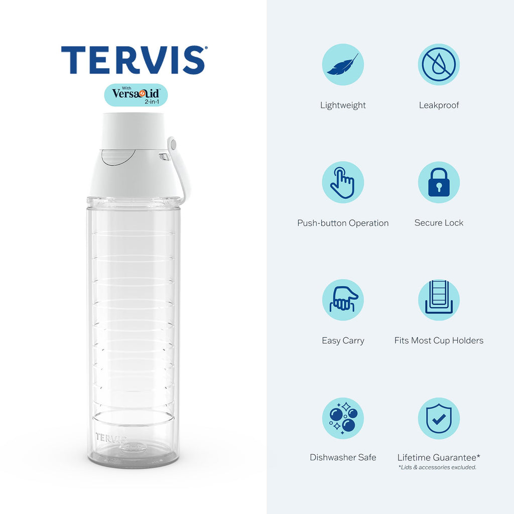 Tervis Baseballs Made in USA Double Walled Insulated Tumbler Travel Cup Keeps Drinks Cold & Hot, 24oz Venture Lite Water Bottle, Classic - Image 2