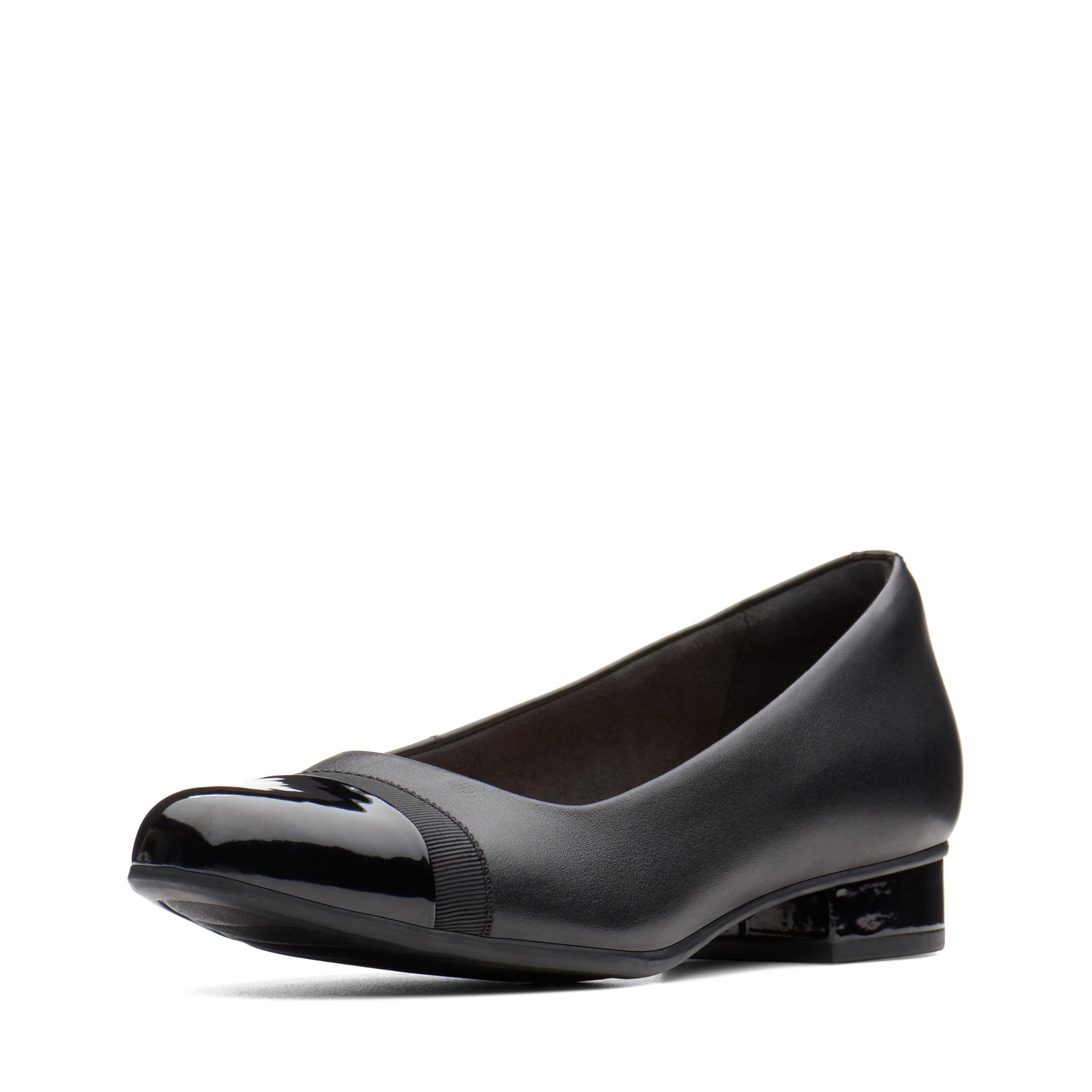 Clarks womens Juliet Monte Pump, Black Leather/Synthetic, 7 US - Image 1