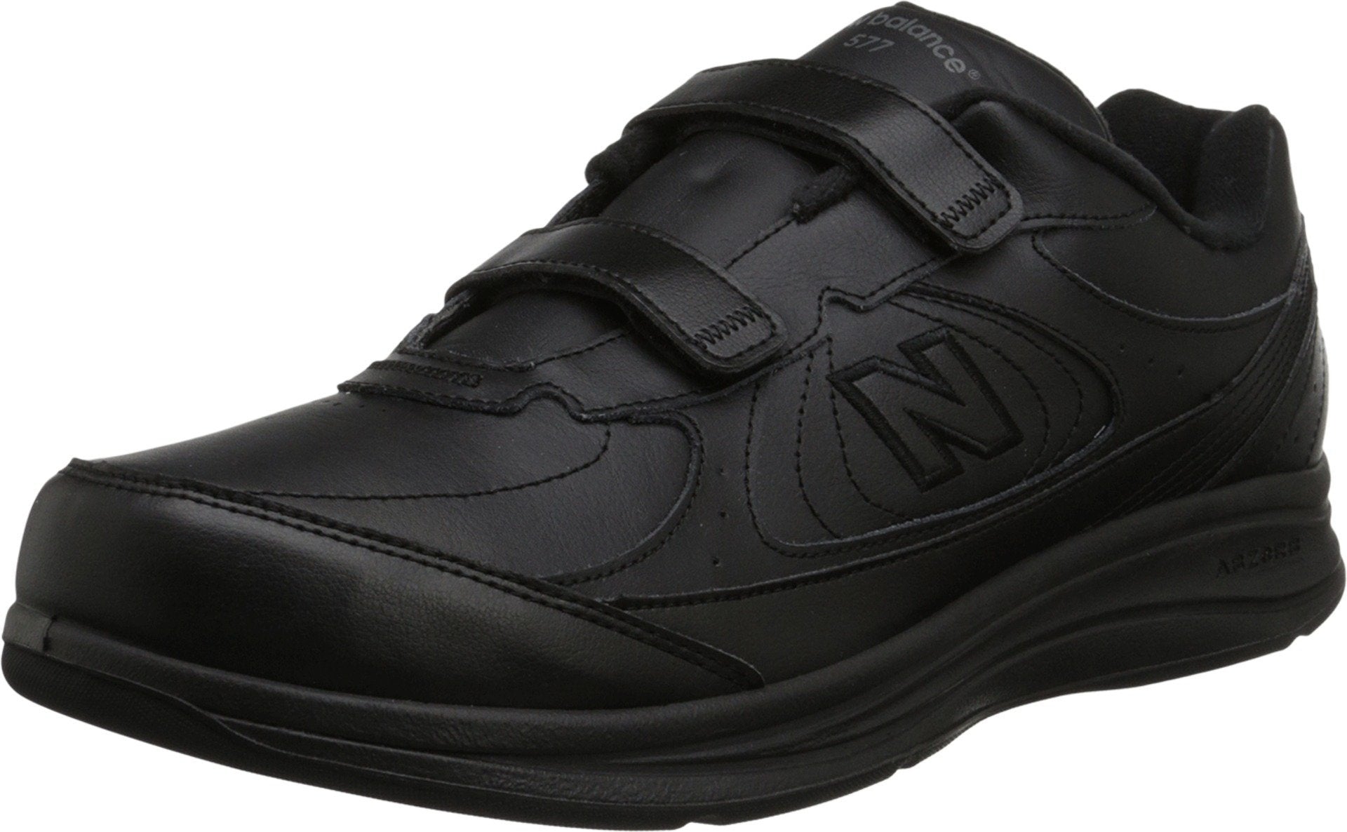 New Balance Men's 577 V1 Hook and Loop Shoe, Black, 11.5 - Image 1