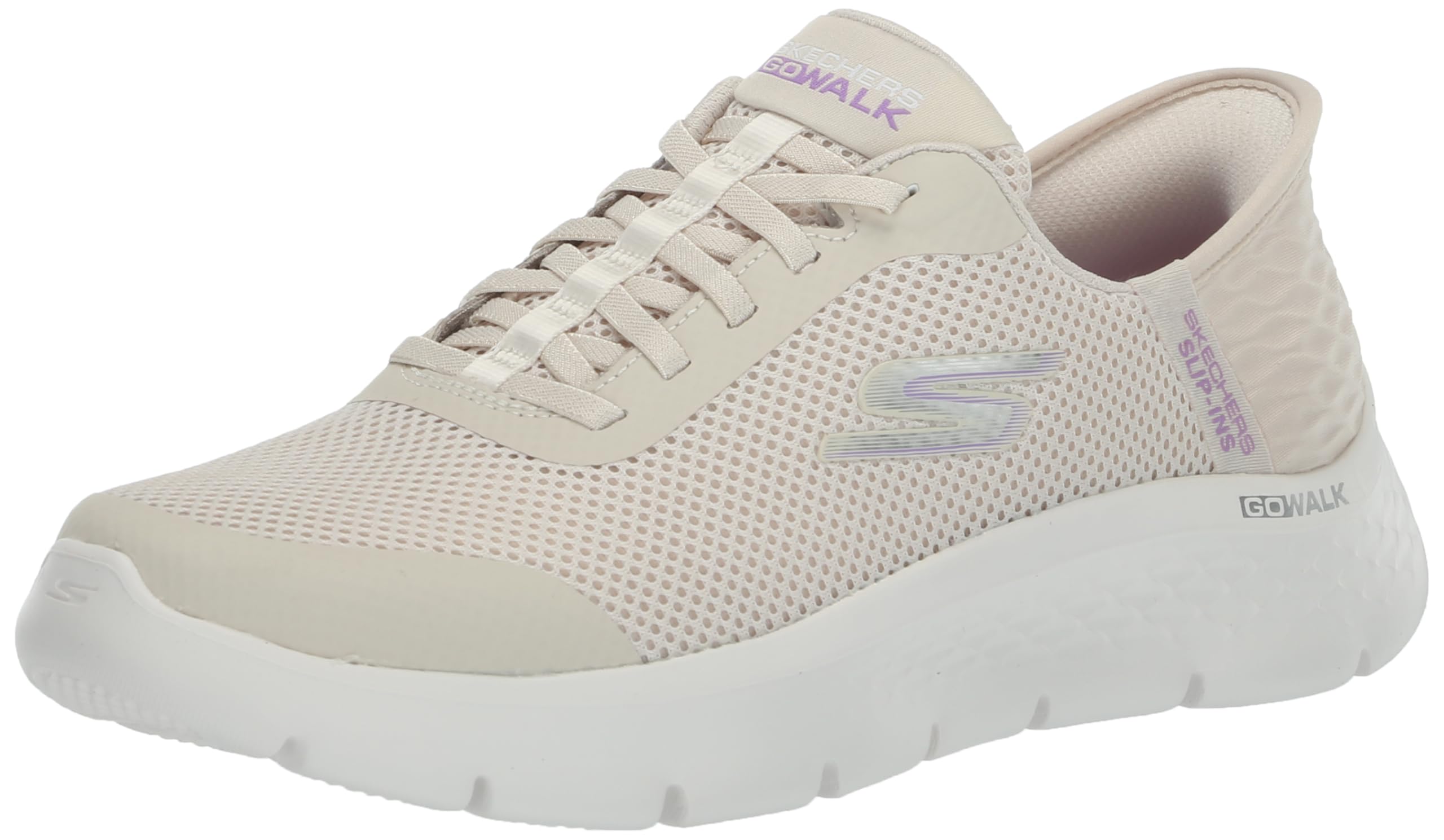 Skechers Women's Go Walk Flex Hands Free Slip-Ins - Grand Entry Sneaker, Off White, 9 US - Image 1