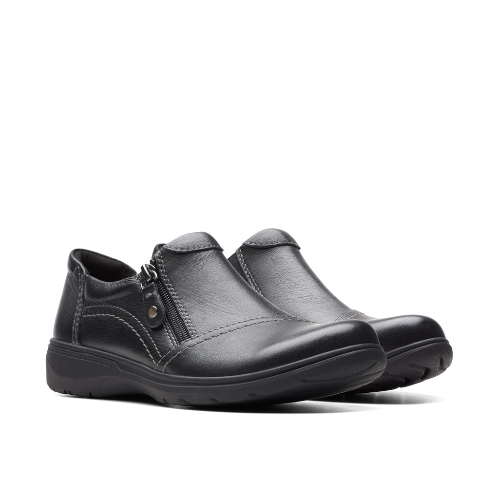 Clarks Women's Carleigh Ray Oxford, Black Leather, 7 Narrow - Image 5