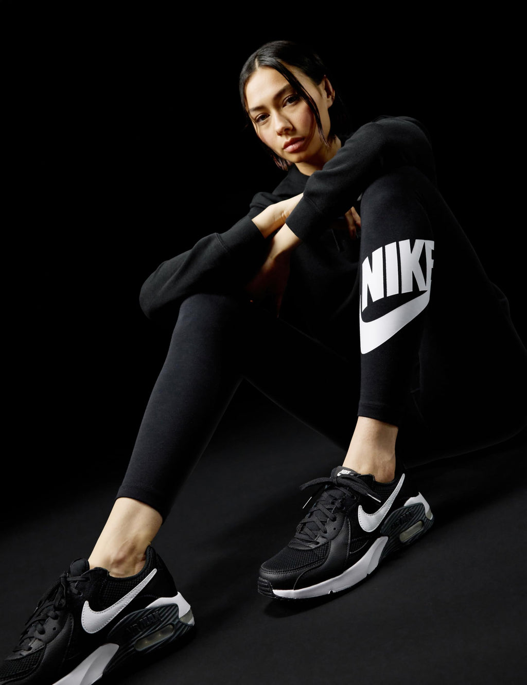 Nike Women's Air Max Excee Sneaker, Black/White/Dark Grey, 10 - Image 7