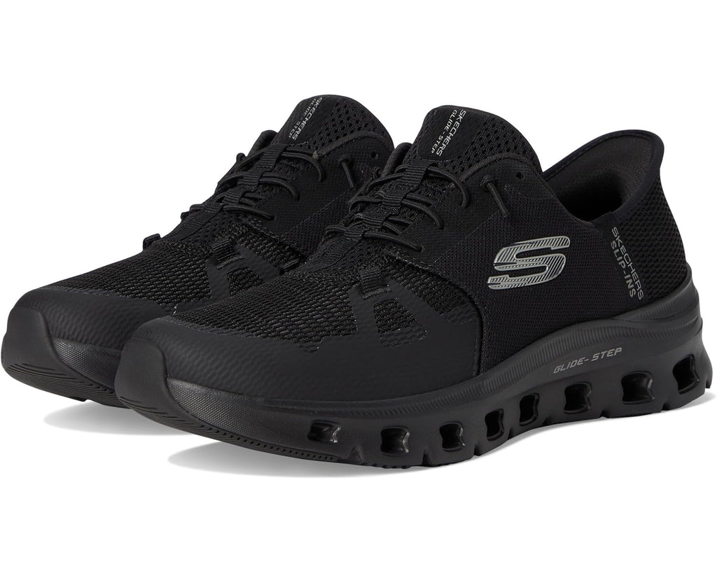 Skechers Men's Slip-Resistant Glide-Step Pro Slip-ins Work Sneakers, Black, 9 - Image 1