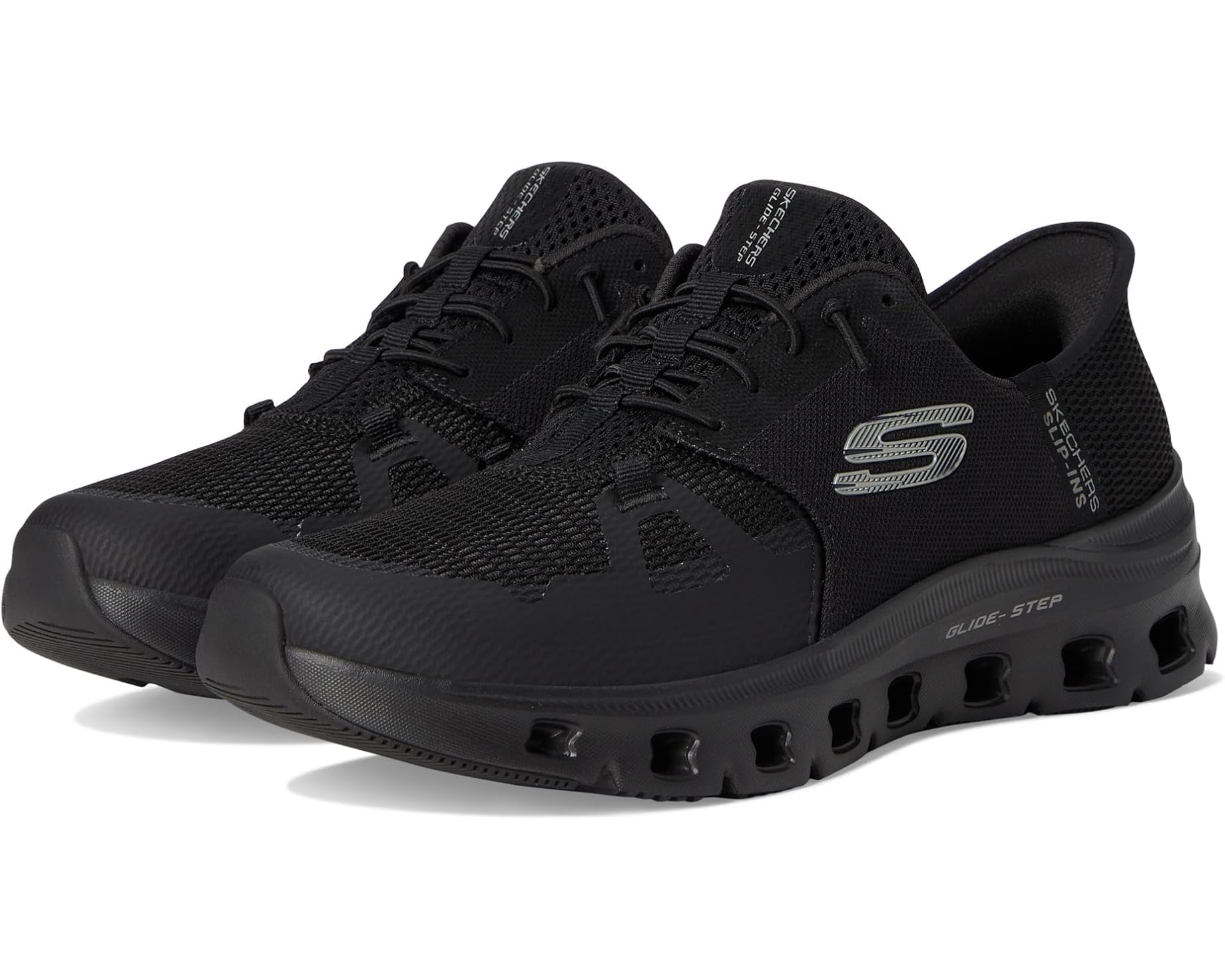 Skechers Men's Slip-Resistant Glide-Step Pro Slip-ins Work Sneakers, Black, 9 - Image 1