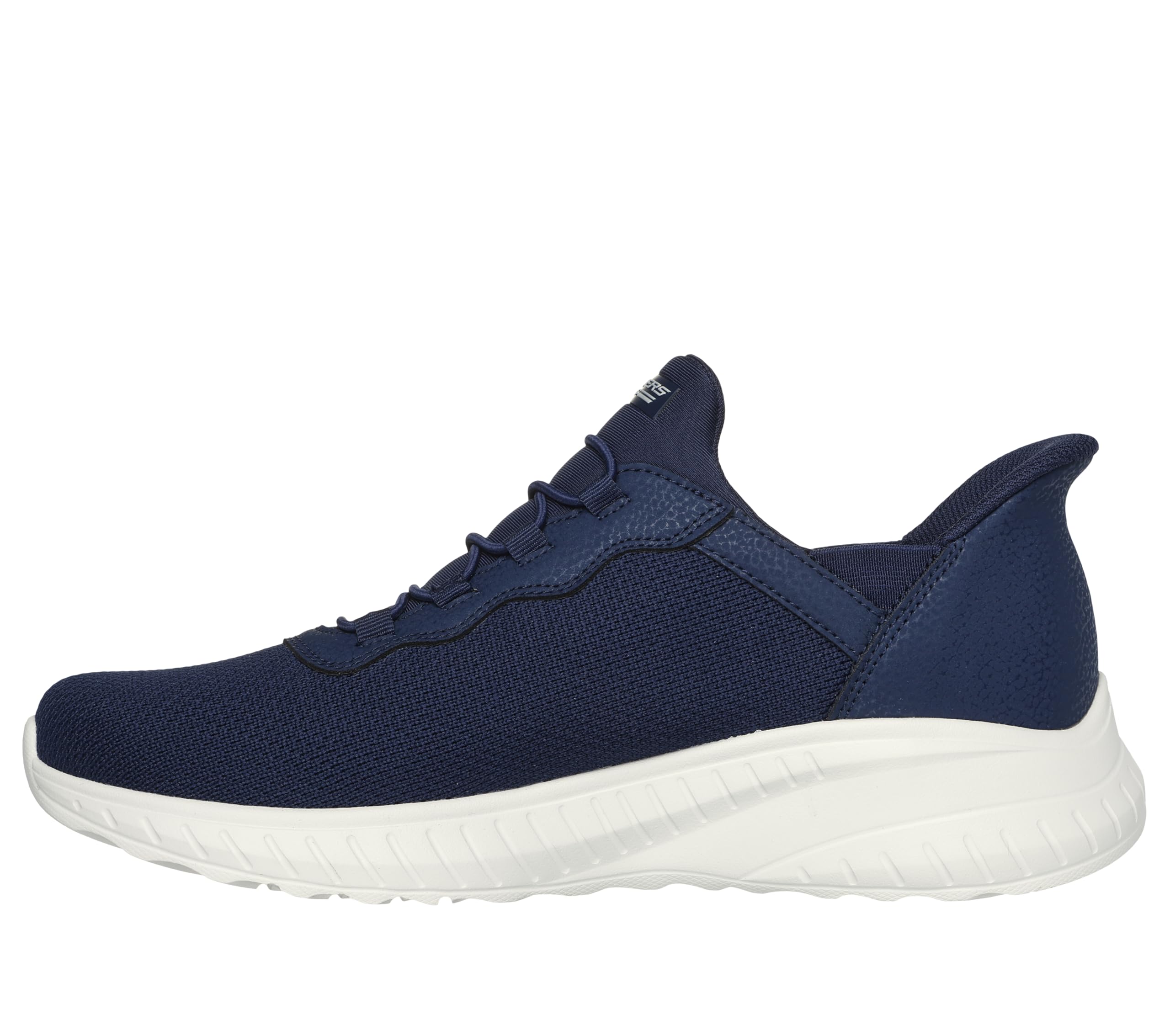 Skechers Men's Hands Free Slip-ins Bobs Squad Chaos-Daily Hype Sneaker, Navy, 10.5 Wide - Image 4