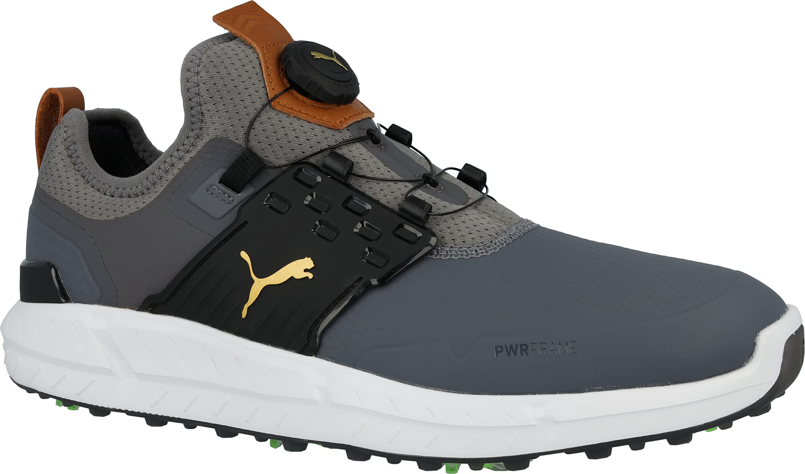 PUMA Men's Ignite Articulate Disc Golf Shoe, Quiet Shade Team Gold Black, 10.5 - Image 2