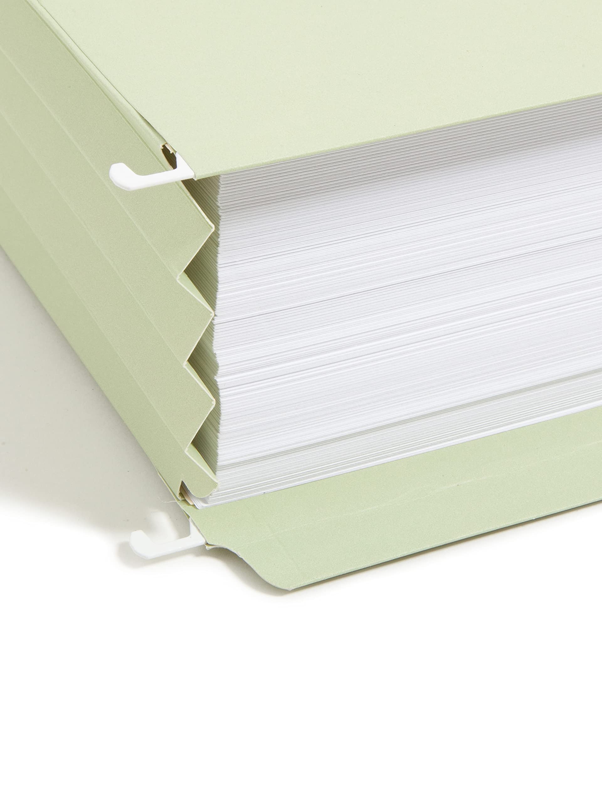 Smead FasTab Hanging Pocket with Full-Height Gusset, 3-1/2" Expansion, 1/3-Cut Built-in Tab, Legal Size, Moss, 9 per Box (64322) - Image 5