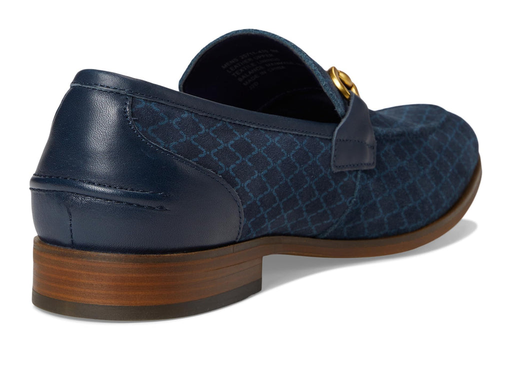Stacy Adams Men's Brinkley Moc Toe Slip On Loafer, Navy, 12 - Image 9