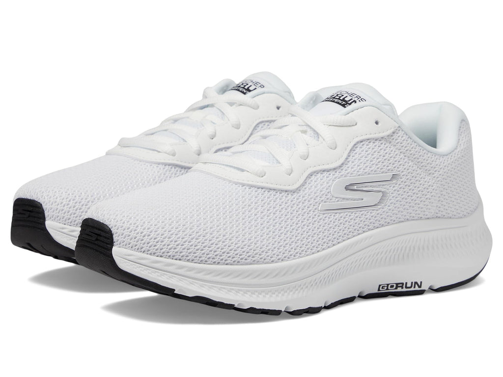Skechers Women's Go Run Consistent 2.0 Engaged Sneaker, White/Black, 6 - Image 1