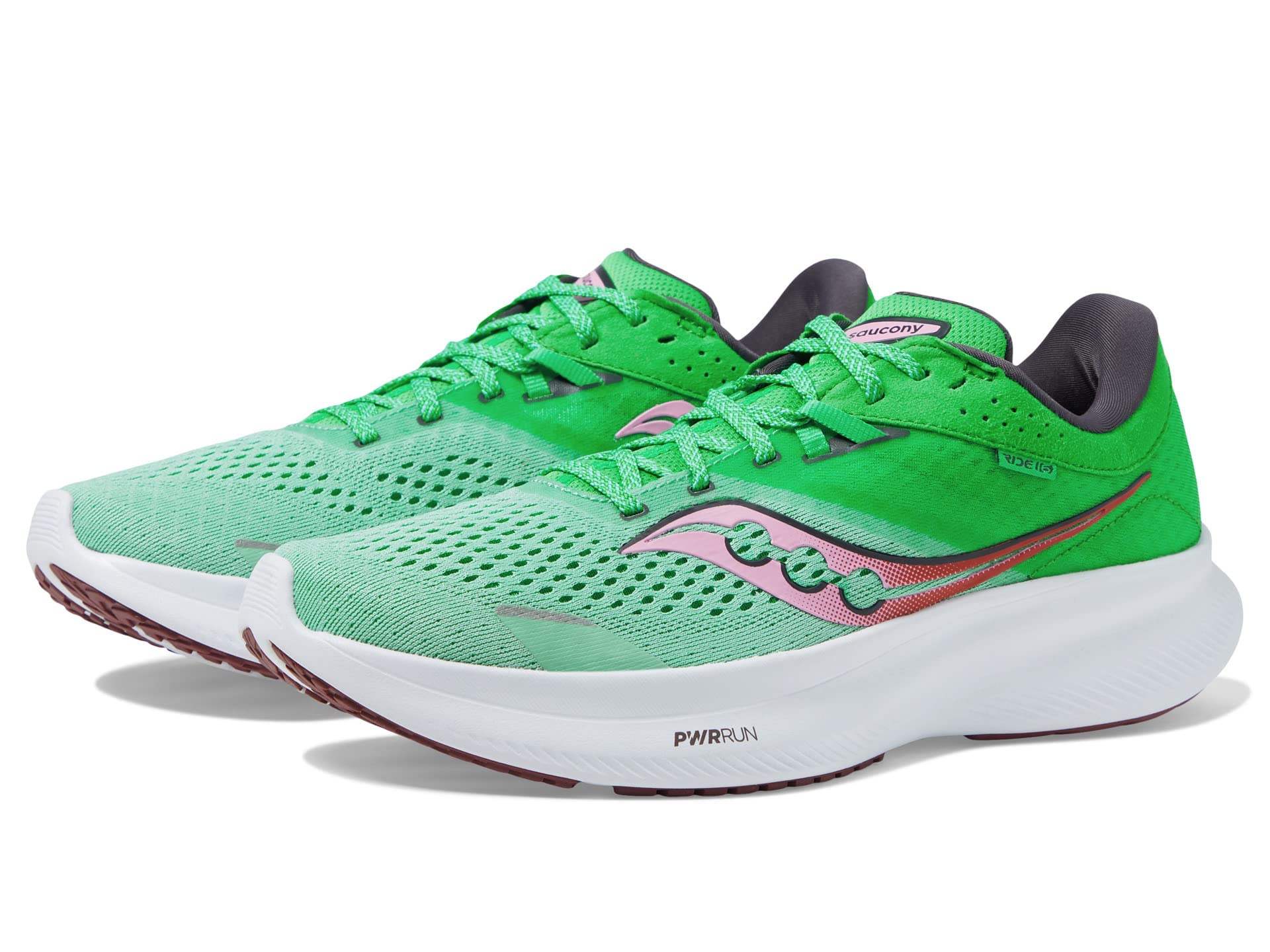 Saucony Women's Ride 16 Sneaker, SPRIG/Peony, 6 - Image 6