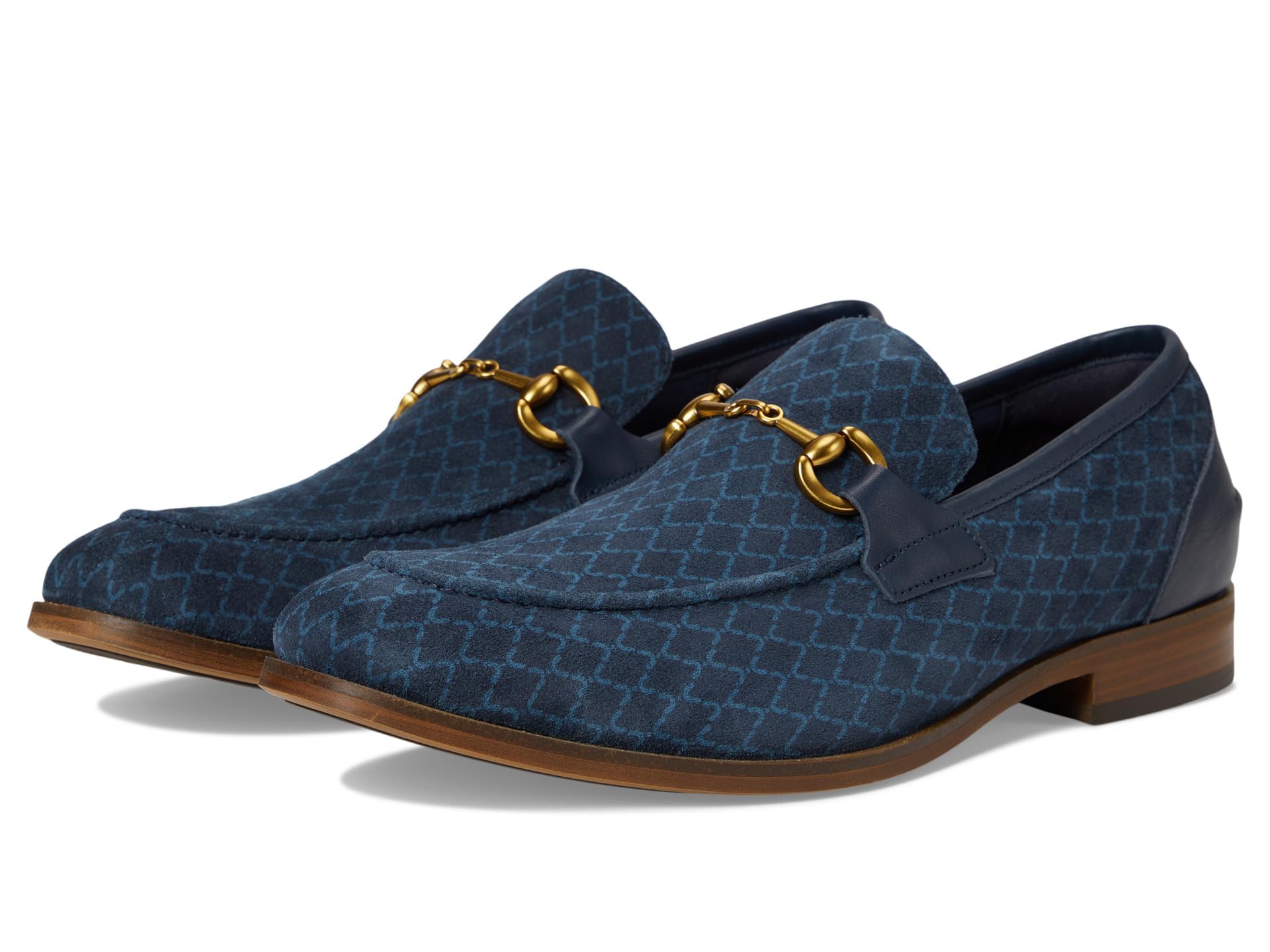 Stacy Adams Men's Brinkley Moc Toe Slip On Loafer, Navy, 12 - Image 5