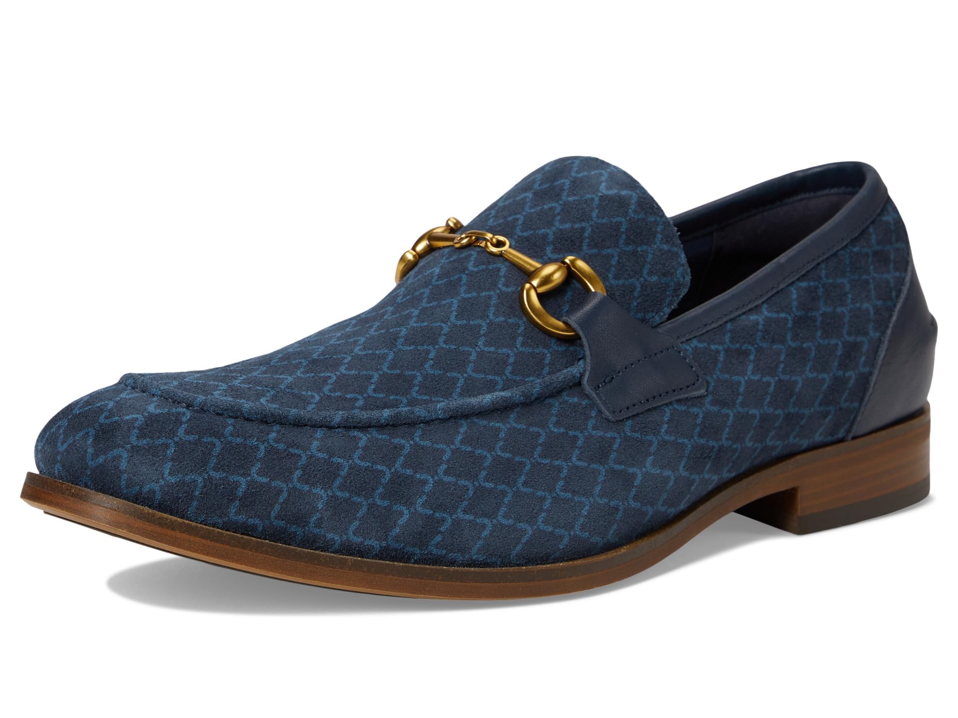 Stacy Adams Men's Brinkley Moc Toe Slip On Loafer, Navy, 12 - Image 11