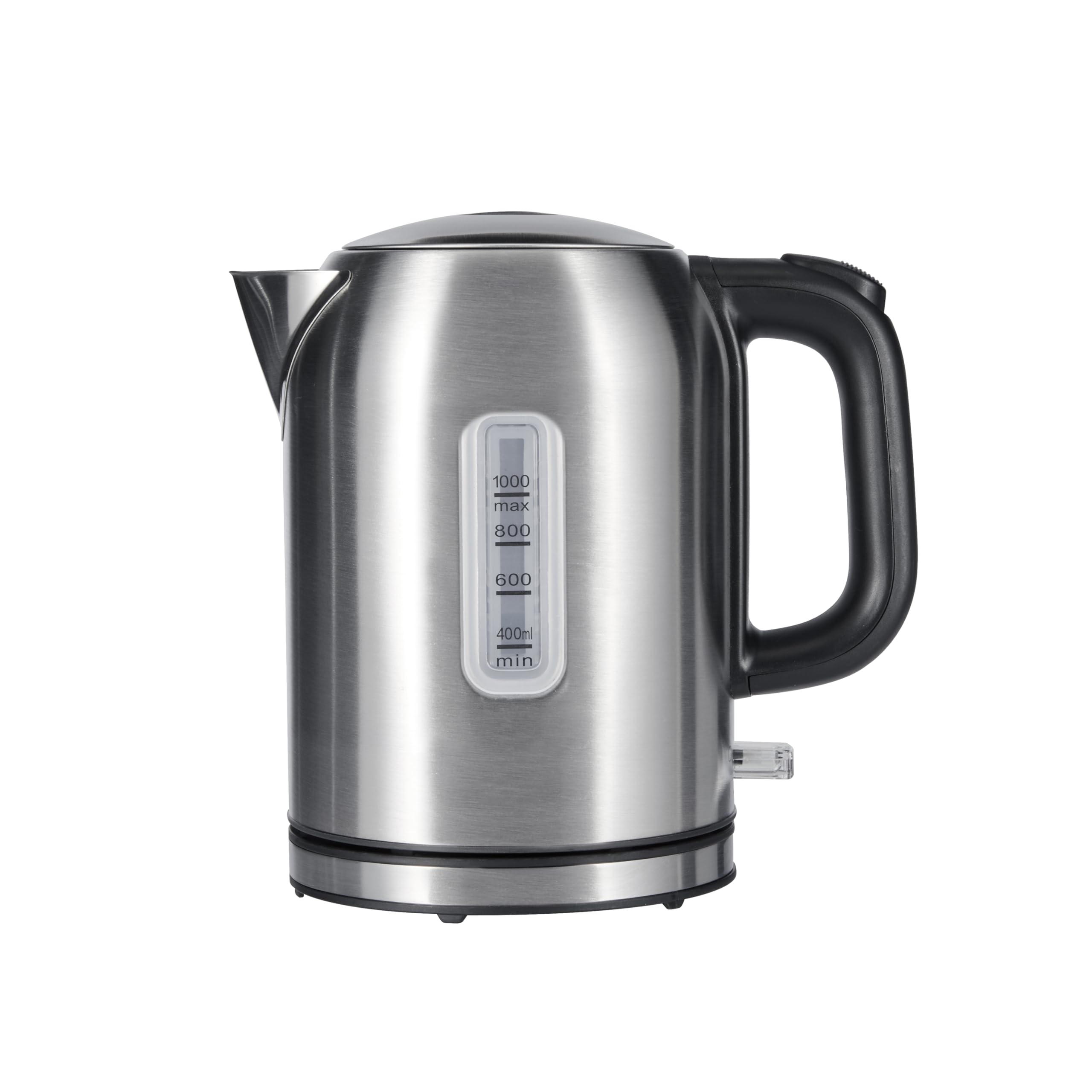 Amazon Basics 1.1Qt (1L) Electric Kettle, Tea Kettle & Water Boiler, with Auto Shut-Off, Boil Dry Protection, High-Safety Strix Thermostat, BPA-Free, 1500W, Stainless Steel, New Model, Black & Silver - Image 1
