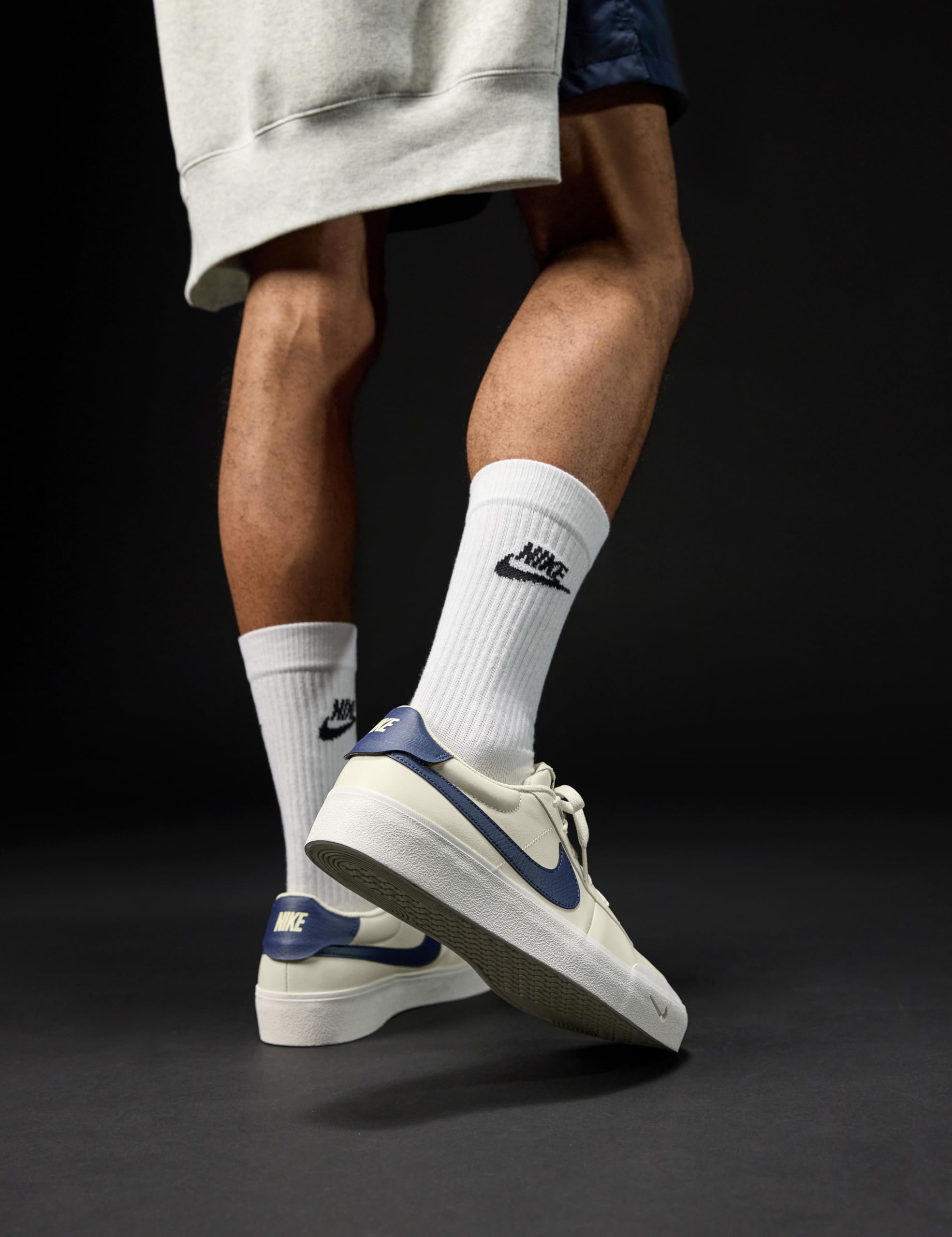 Nike Men's Court Shot Sneaker, Coconut Milk/Midnight Navy/Sail, 10.5 - Image 6