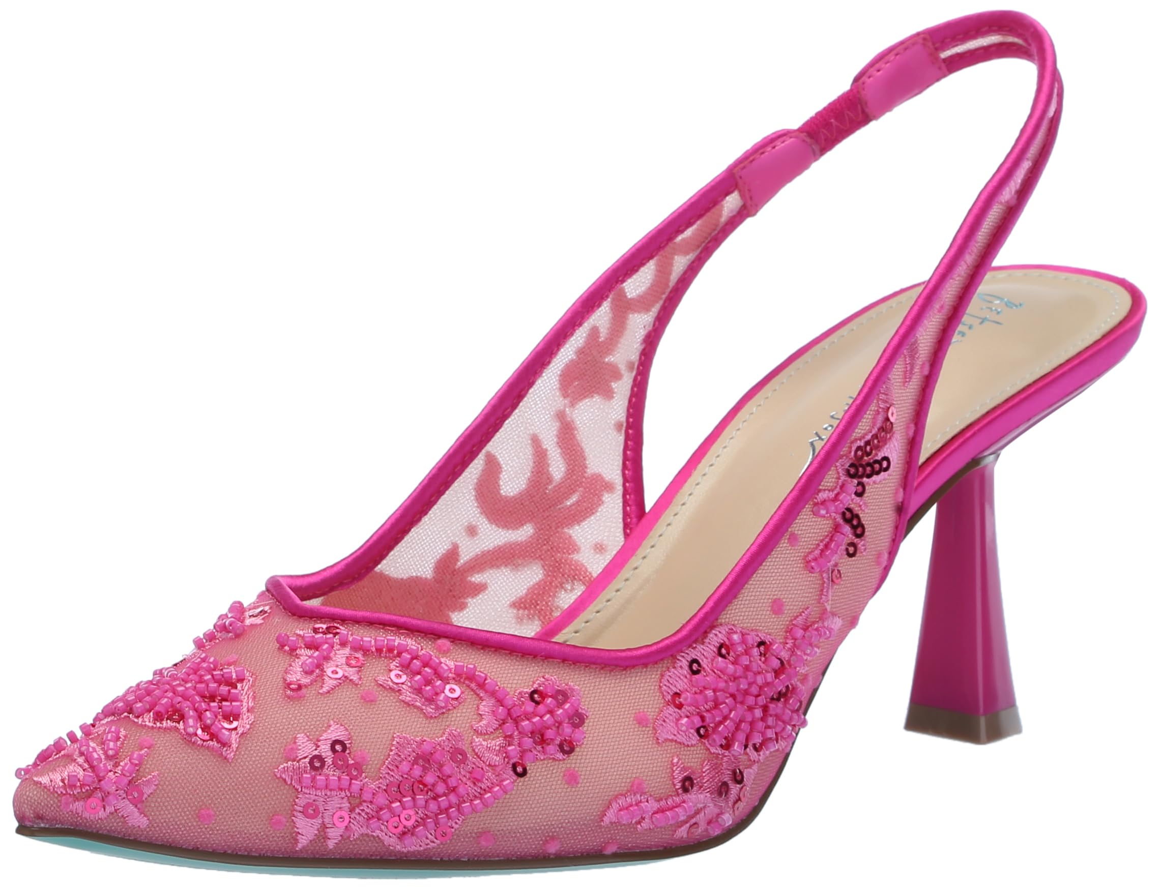 Betsey Johnson Women's Nikki Pump, Fuchsia, 8 - Image 6