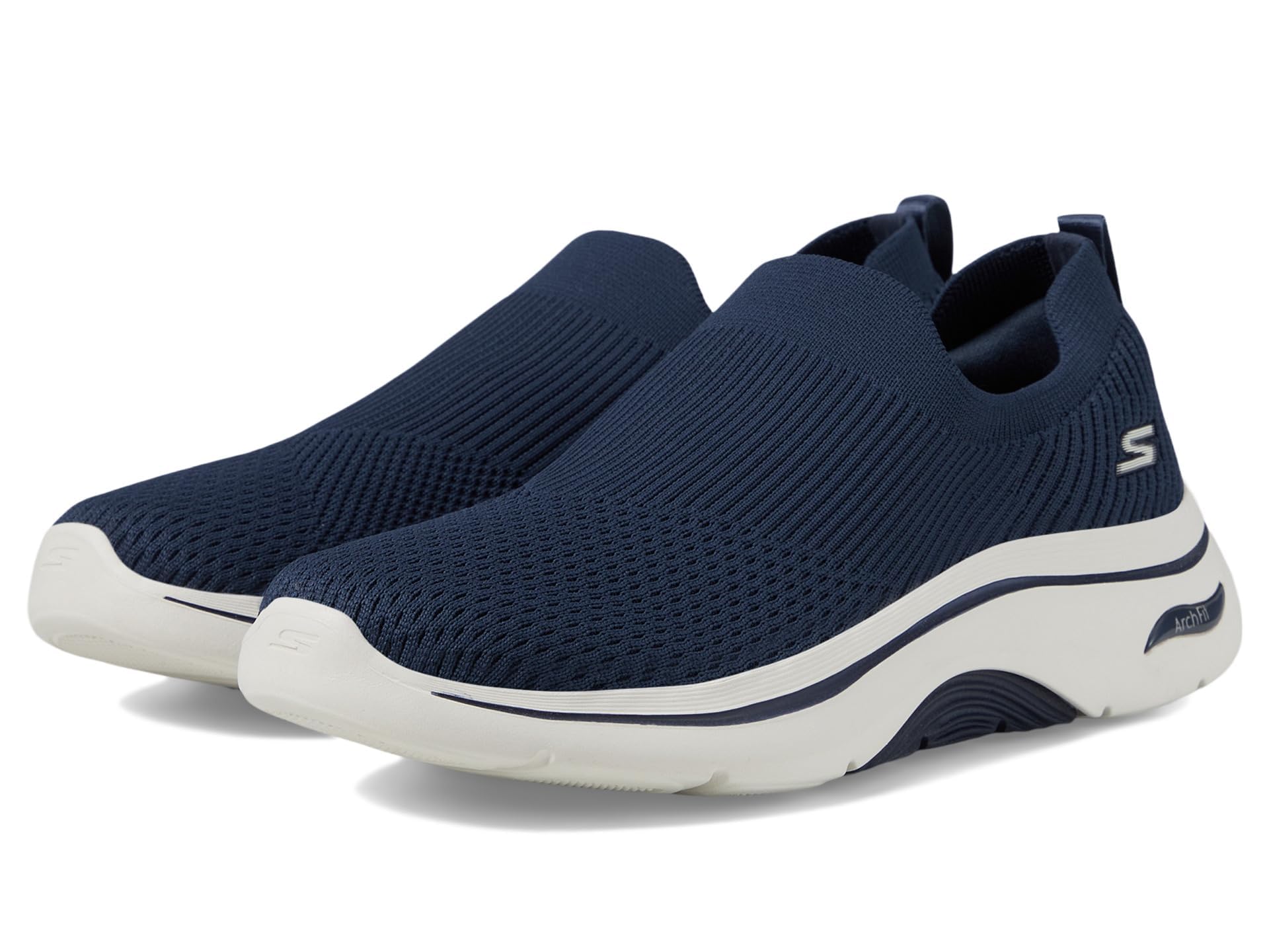 Skechers Women's Go Walk Arch Fit 2.0-Paityn Sneaker, Navy/White, 5.5 - Image 1