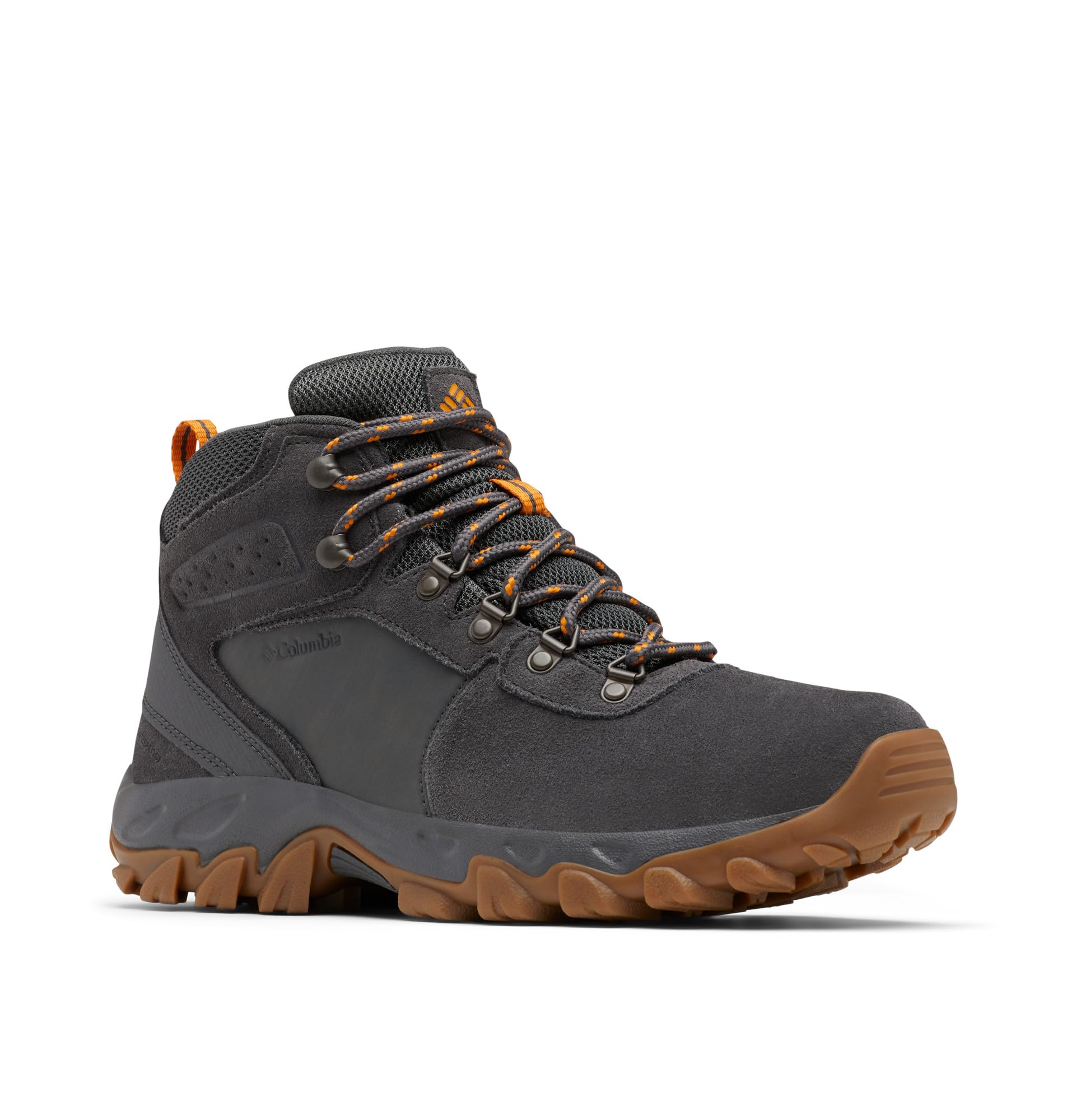 Columbia Men's Newton Ridge Plus II Suede Waterproof, 2024 Dark Grey/Gold Amber, 10.5 - Image 1