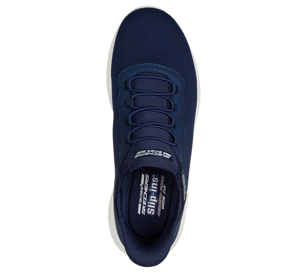 Skechers Men's Hands Free Slip-ins Bobs Squad Chaos-Daily Hype Sneaker, Navy, 10.5 Wide - Image 2