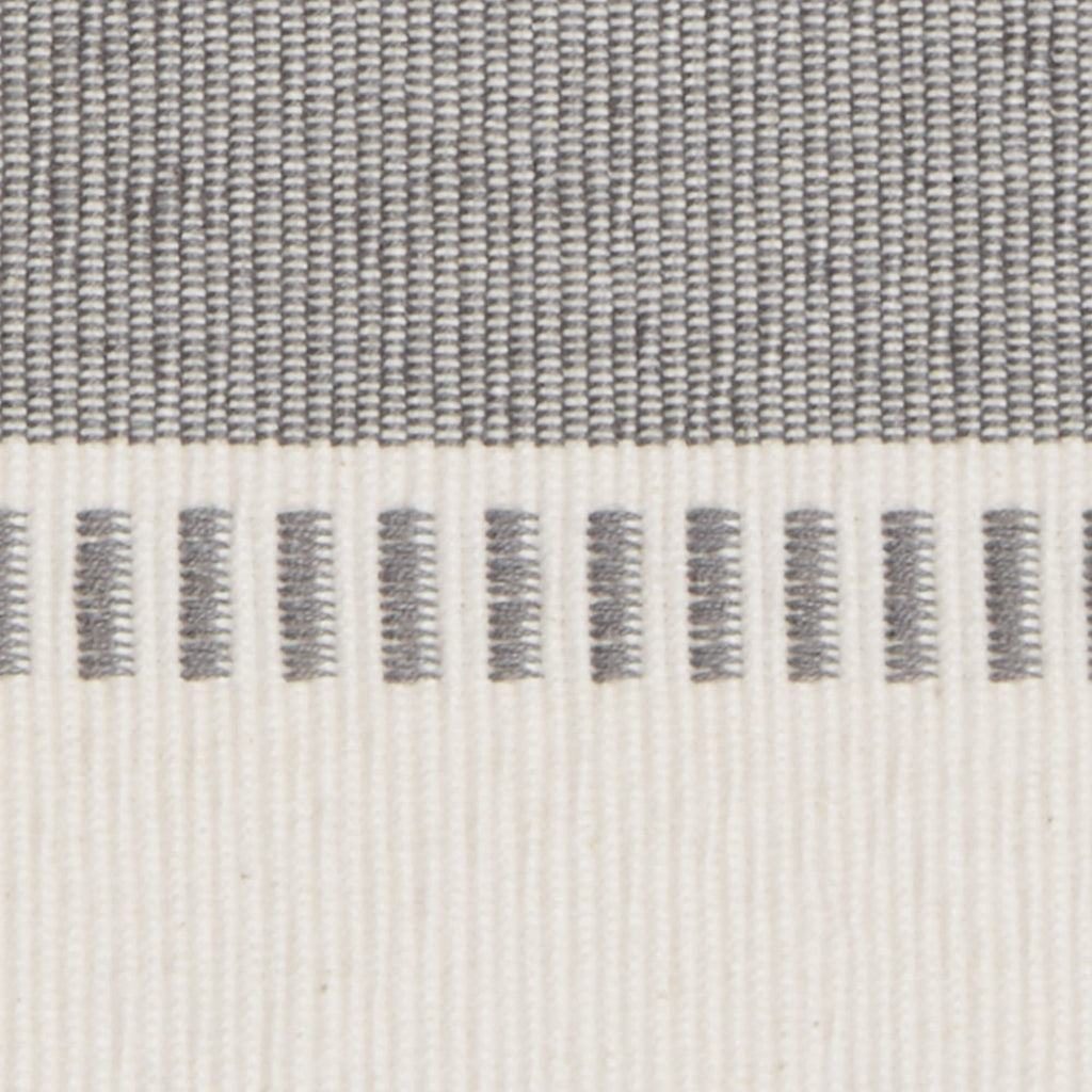 DII Dobby Stripe Woven Table Runner, 13x108 (13x113.5, Fringe Included), Cool Gray - Image 3