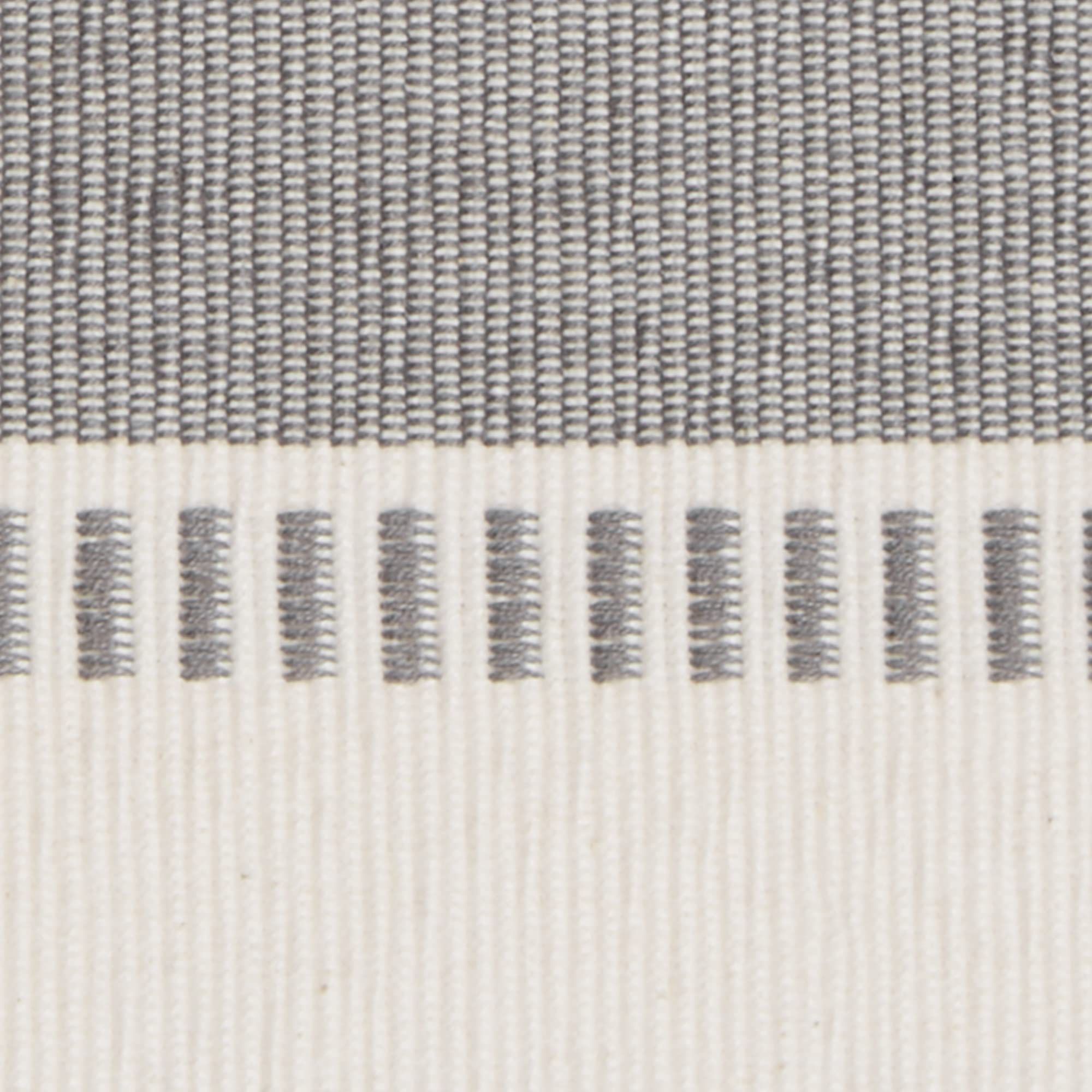 DII Dobby Stripe Woven Table Runner, 13x108 (13x113.5, Fringe Included), Cool Gray - Image 3