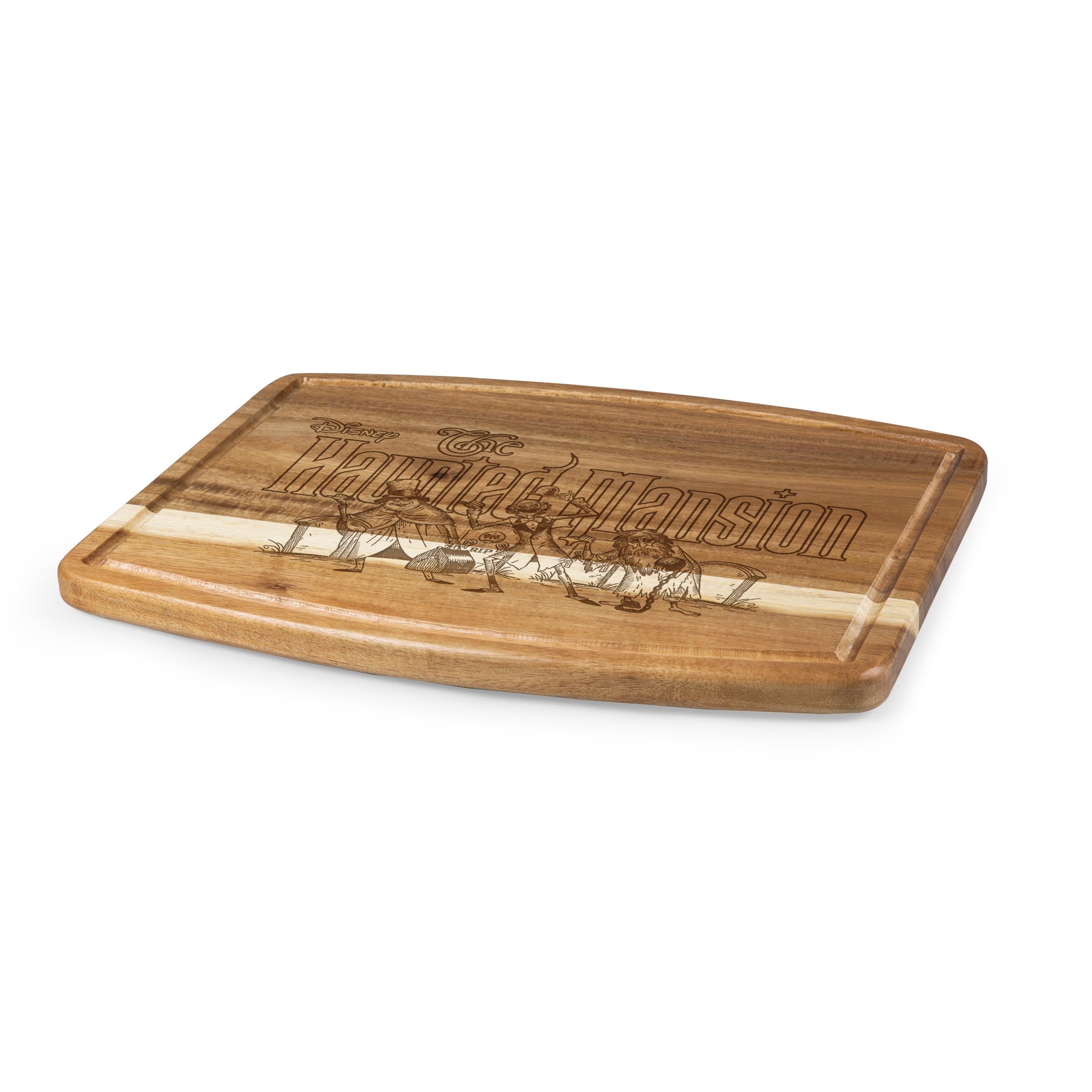 PICNIC TIME Disney Haunted Mansion Ovale Acacia Cutting Board, (Acacia Wood) - Image 2