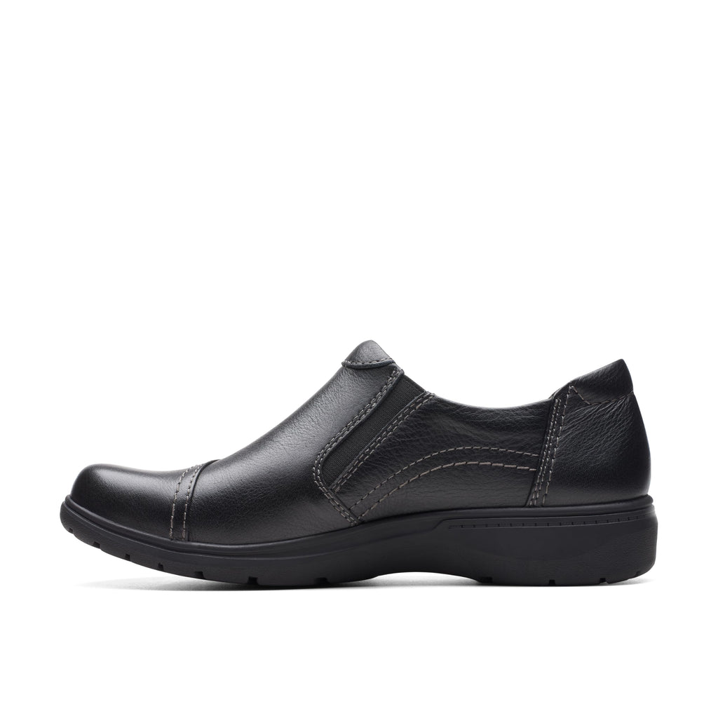 Clarks Women's Carleigh Ray Oxford, Black Leather, 7 Narrow - Image 3