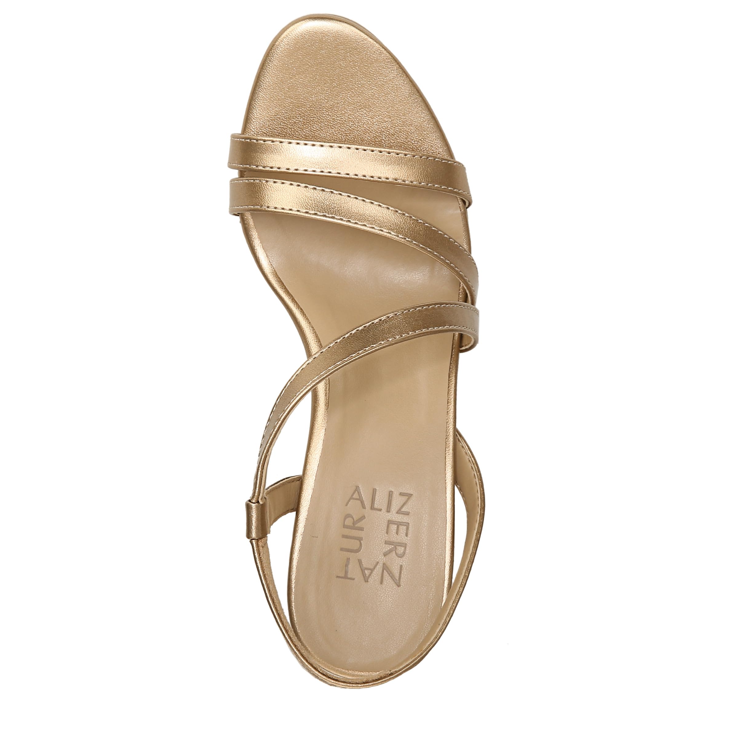 Naturalizer Womens Brenta Heeled Sandal Bronze Pearl 12 M - Image 5