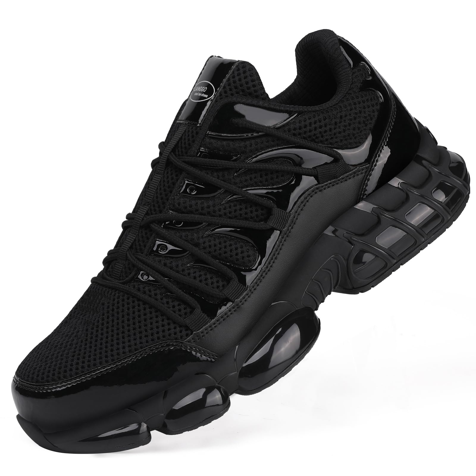 Steel Toe Shoes for Men Women Composite Toe Shoes Indestructible Safety Lightweight Steel Toe Sneakers Slip Resistant Puncture Proof Air Cushion Breathable Industry Construction Work 42 - Image 1
