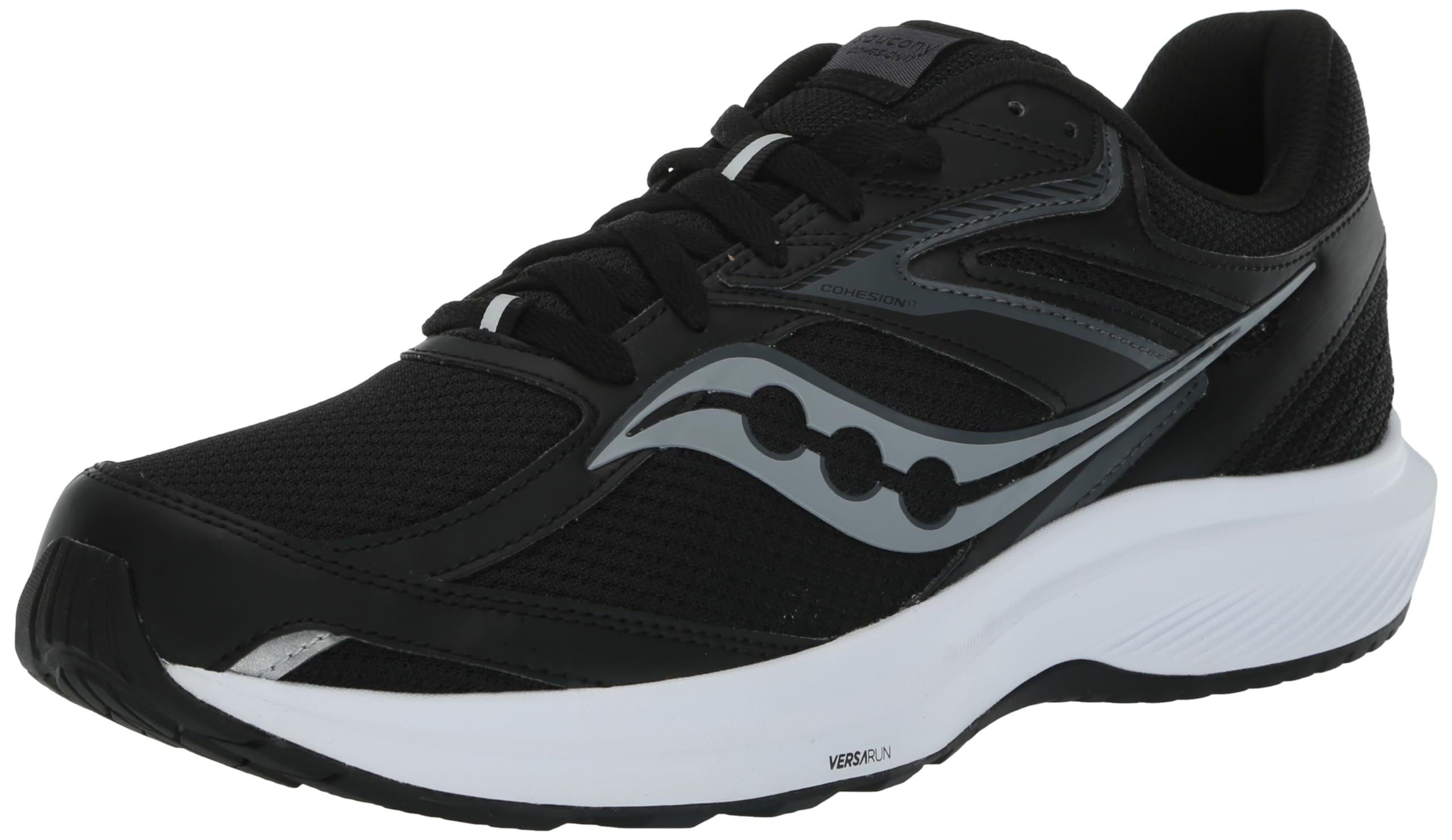 Saucony Men's Cohesion 17, Black/White, 11 - Image 5
