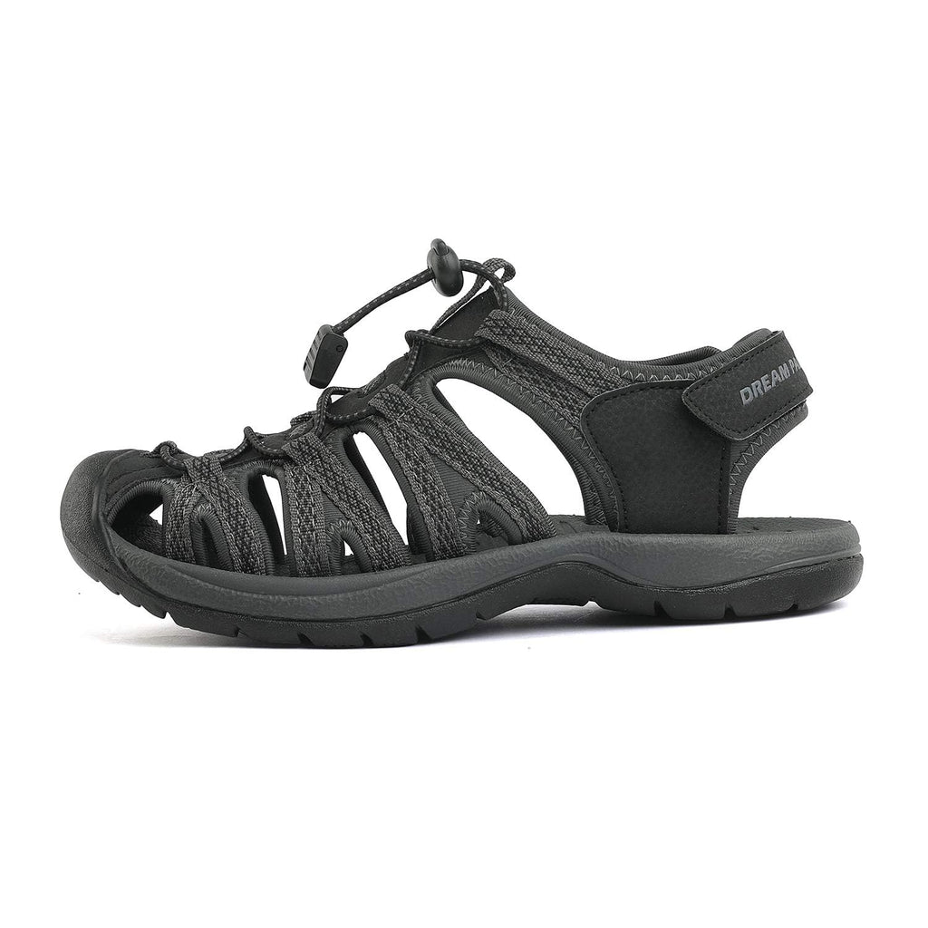 DREAM PAIRS Womens Closed Toe Hiking Summer Outdoor Sport Athletic Sandals,Size 5.5,Black/Dark/Grey,160912-W-Sandals - Image 2