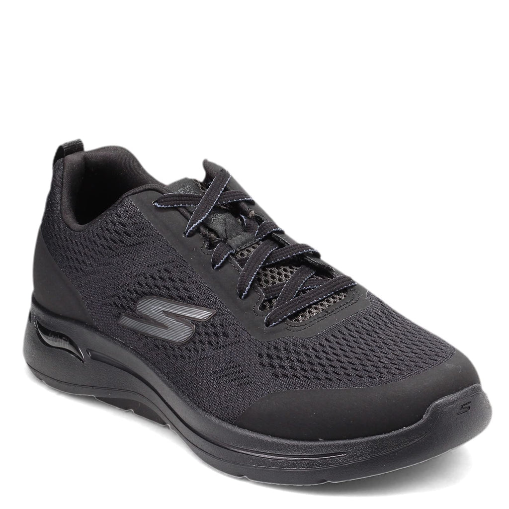 Skechers Men's Go Walk Arch Fit Idyllic Sneaker, Black, 9