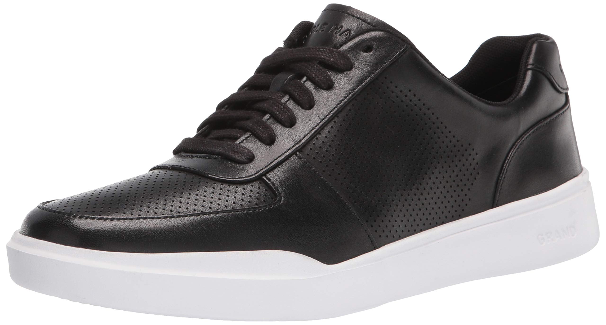 Cole Haan mens Grand Crosscourt Modern Perforated Sneaker, Black, 8 US - Image 1