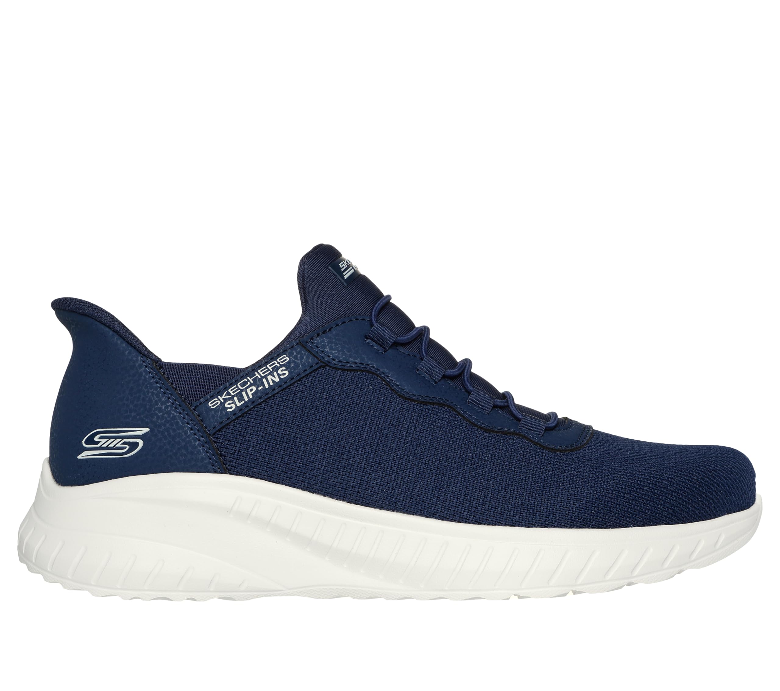Skechers Men's Hands Free Slip-ins Bobs Squad Chaos-Daily Hype Sneaker, Navy, 10.5 Wide - Image 5