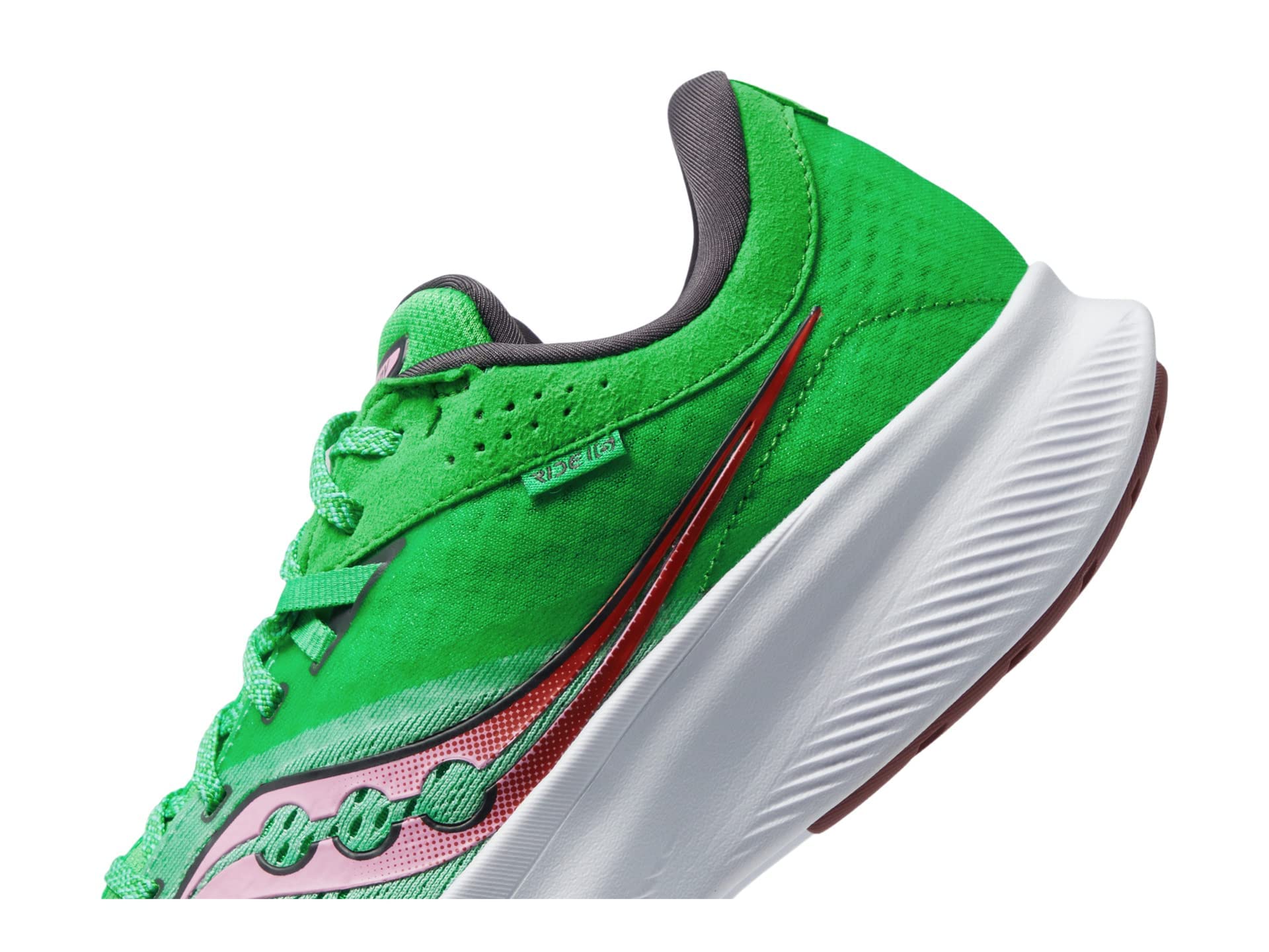 Saucony Women's Ride 16 Sneaker, SPRIG/Peony, 6 - Image 10