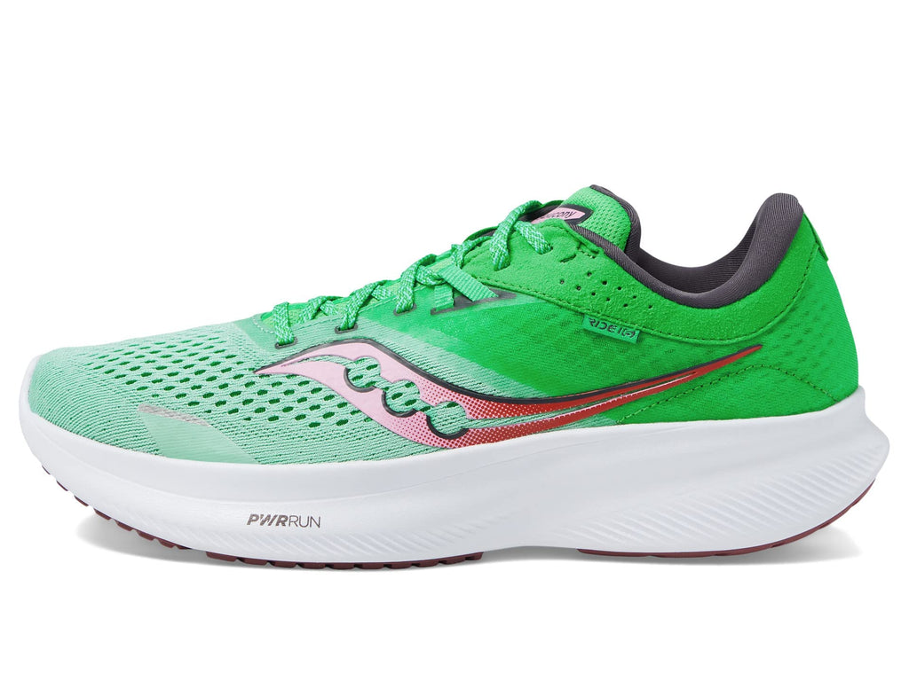 Saucony Women's Ride 16 Sneaker, SPRIG/Peony, 6 - Image 9