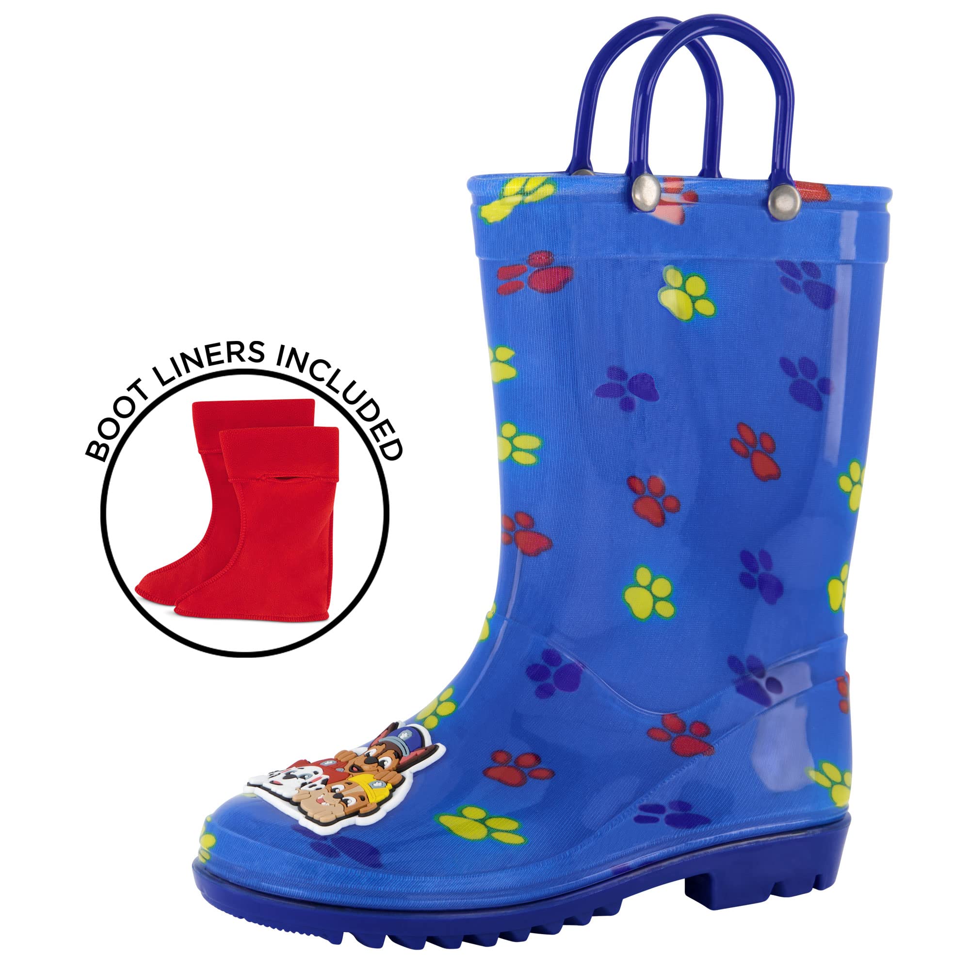 Nickelodeon Boys Paw Patrol Toddler Rain Boots with Soft Removable Liner Snow, 11 Little Kid - Image 1
