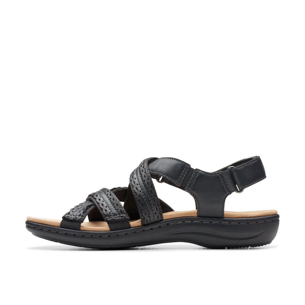 Clarks Women's Laurieann Rena Flat Sandal, Black Combi, 7 - Image 3