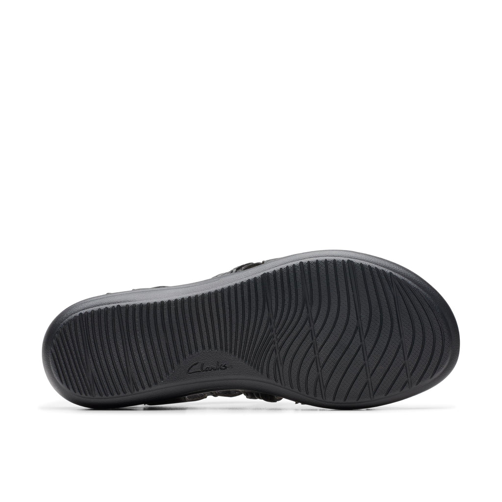 Clarks Women's Laurieann Rena Flat Sandal, Black Combi, 7 - Image 4