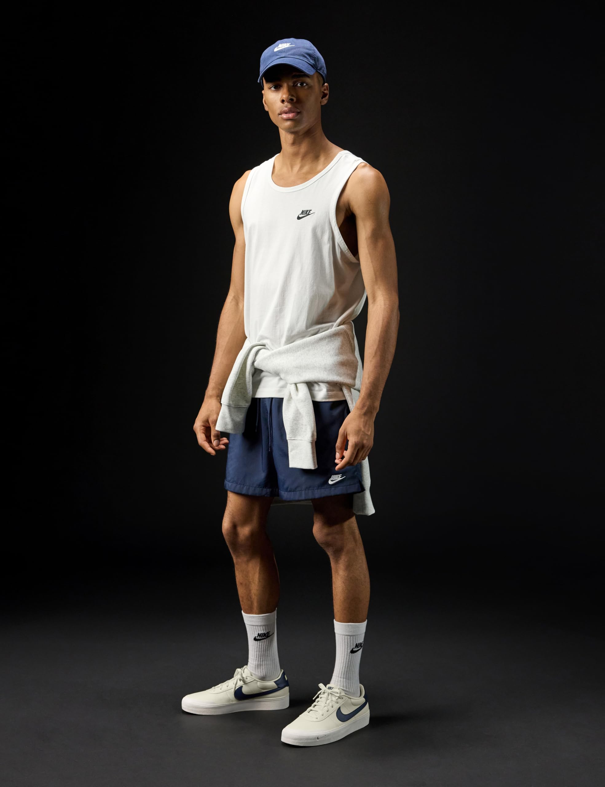 Nike Men's Court Shot Sneaker, Coconut Milk/Midnight Navy/Sail, 10.5 - Image 11