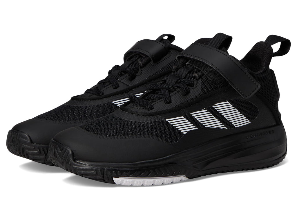 adidas Own The Game 3.0 Basketball Sneaker, Black/White/Black, 1 US Unisex Little Kid - Image 1
