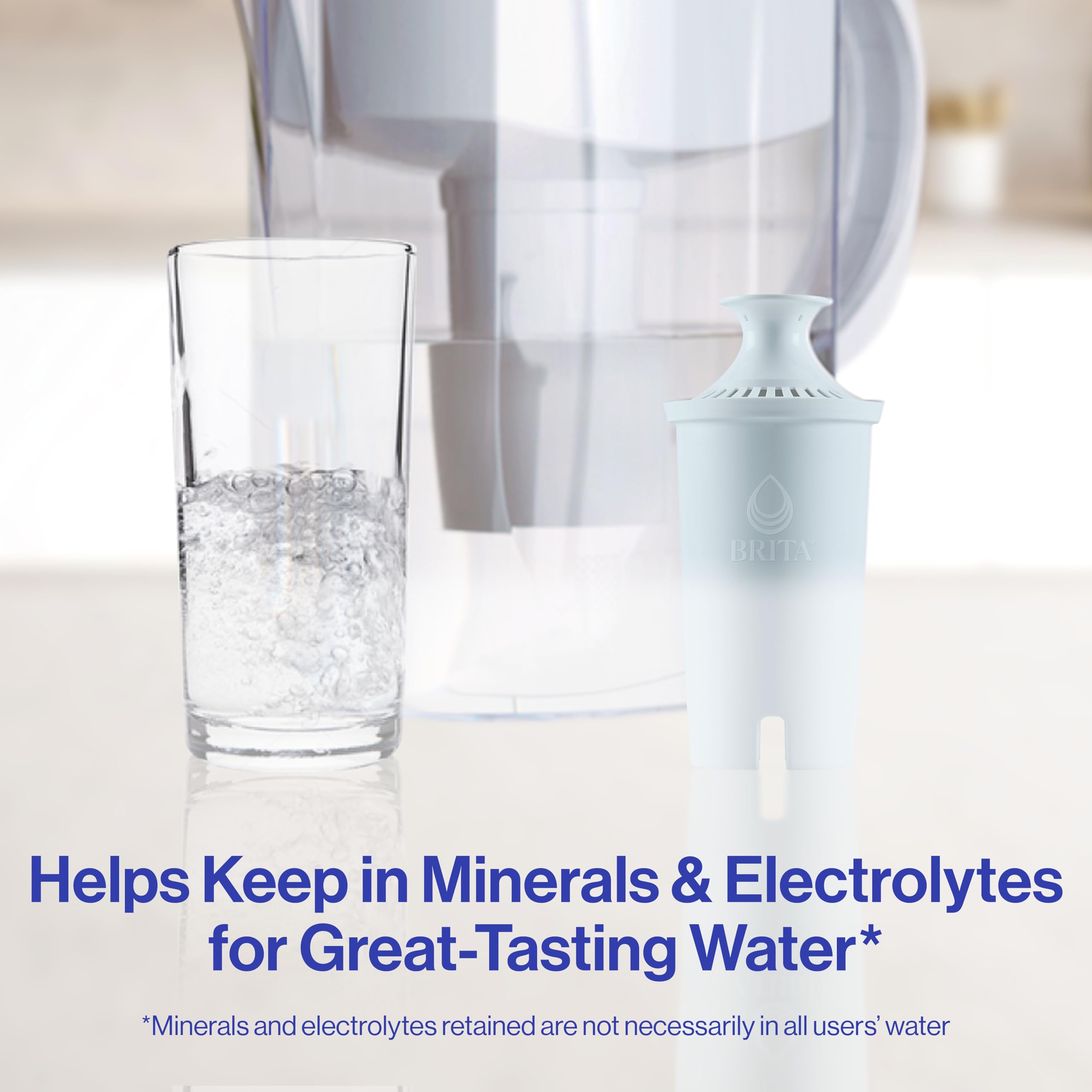 Brita Plus Water Filter, BPA-Free, High-Density Replacement Filter for Pitchers and Dispensers, Reduces 2x Contaminants*, Lasts Two Months or 40 Gallons, Includes 4 Filters - Image 3