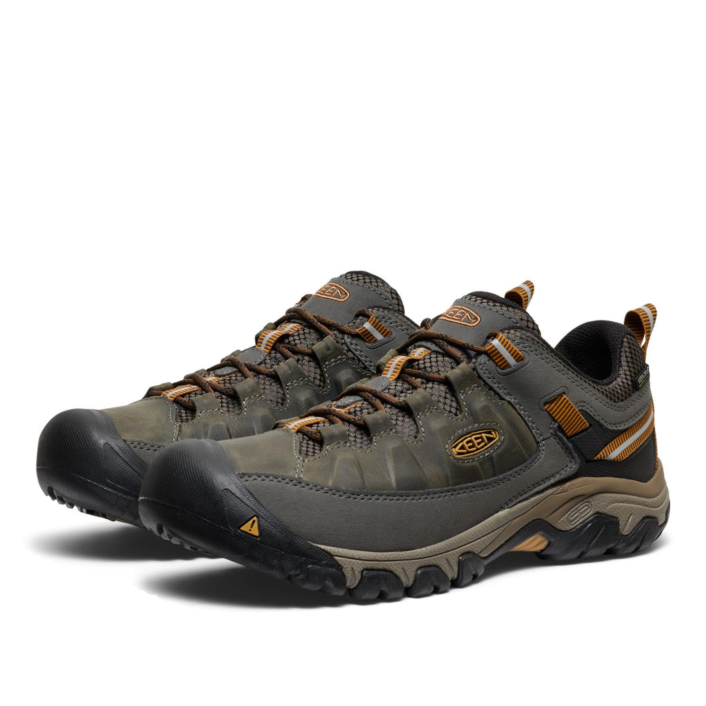 KEEN Men's Targhee 3 Low Height Waterproof Hiking Shoes, Black Olive/Golden Brown, 10.5 US - Image 8