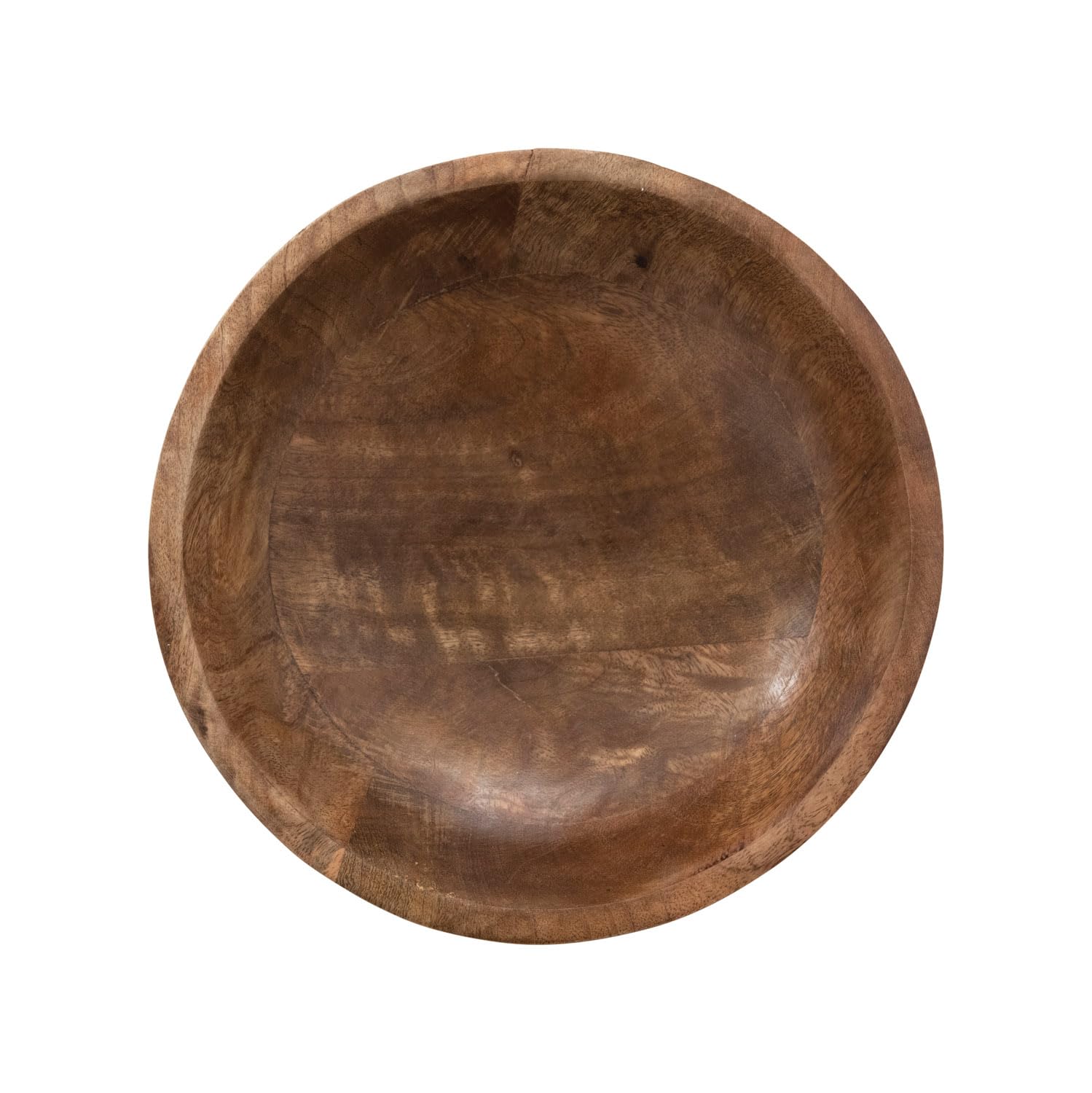 Bloomingville Mango Wood Footed Bowl, Walnut Finish - Image 2