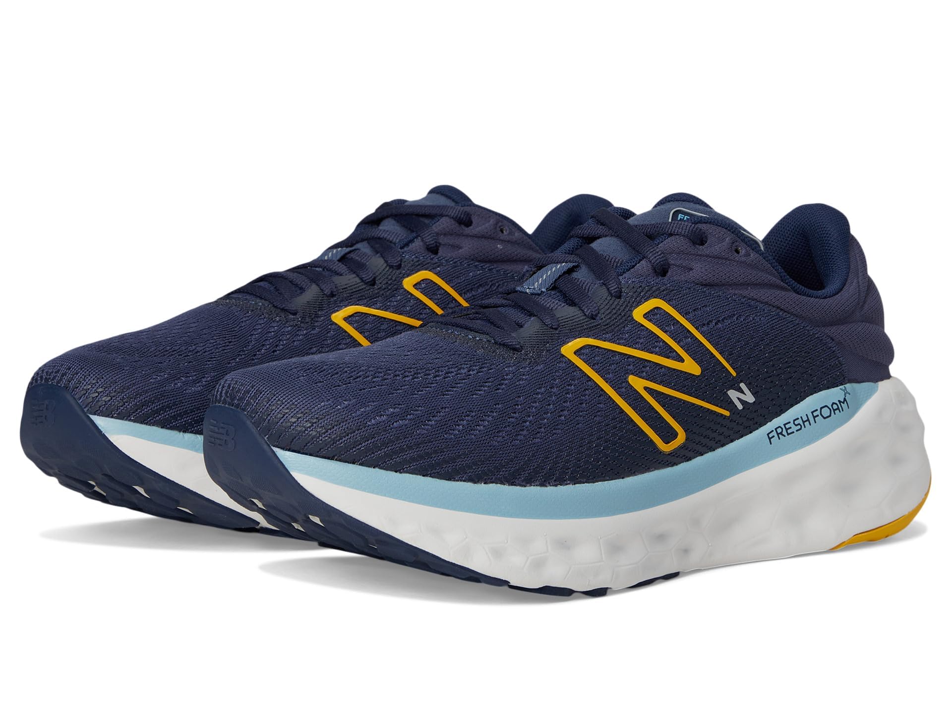 New Balance Men's M840FCE Running Shoe, Vintage Indigo/Ginger Lemon/Chrome Blue, 9 Wide - Image 1
