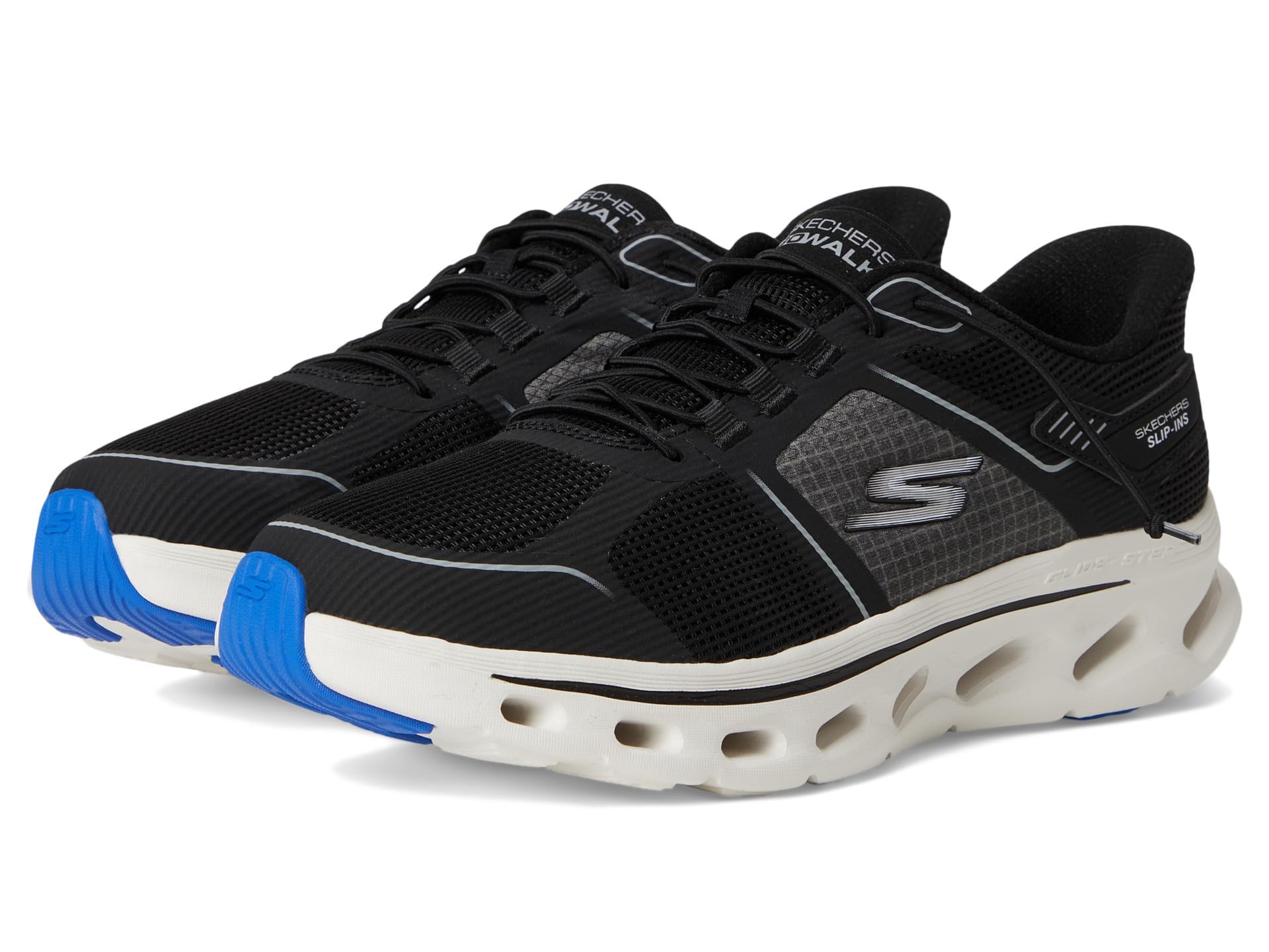 Skechers Women's Go Walk Glide Step 2.0 Elektra Hands Free Slip-Ins Sneaker, Black/White, 10 - Image 1
