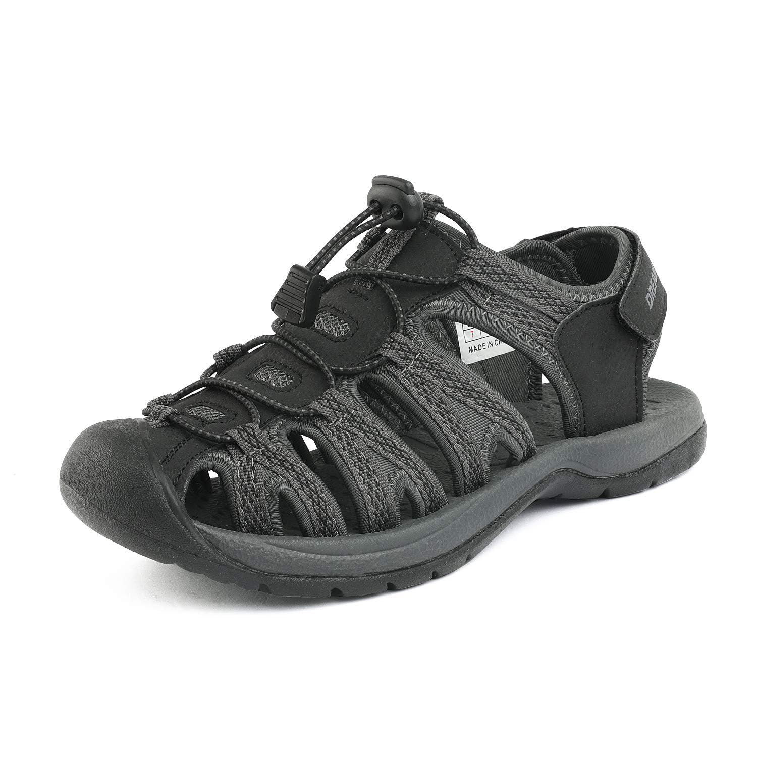DREAM PAIRS Womens Closed Toe Hiking Summer Outdoor Sport Athletic Sandals,Size 5.5,Black/Dark/Grey,160912-W-Sandals - Image 1