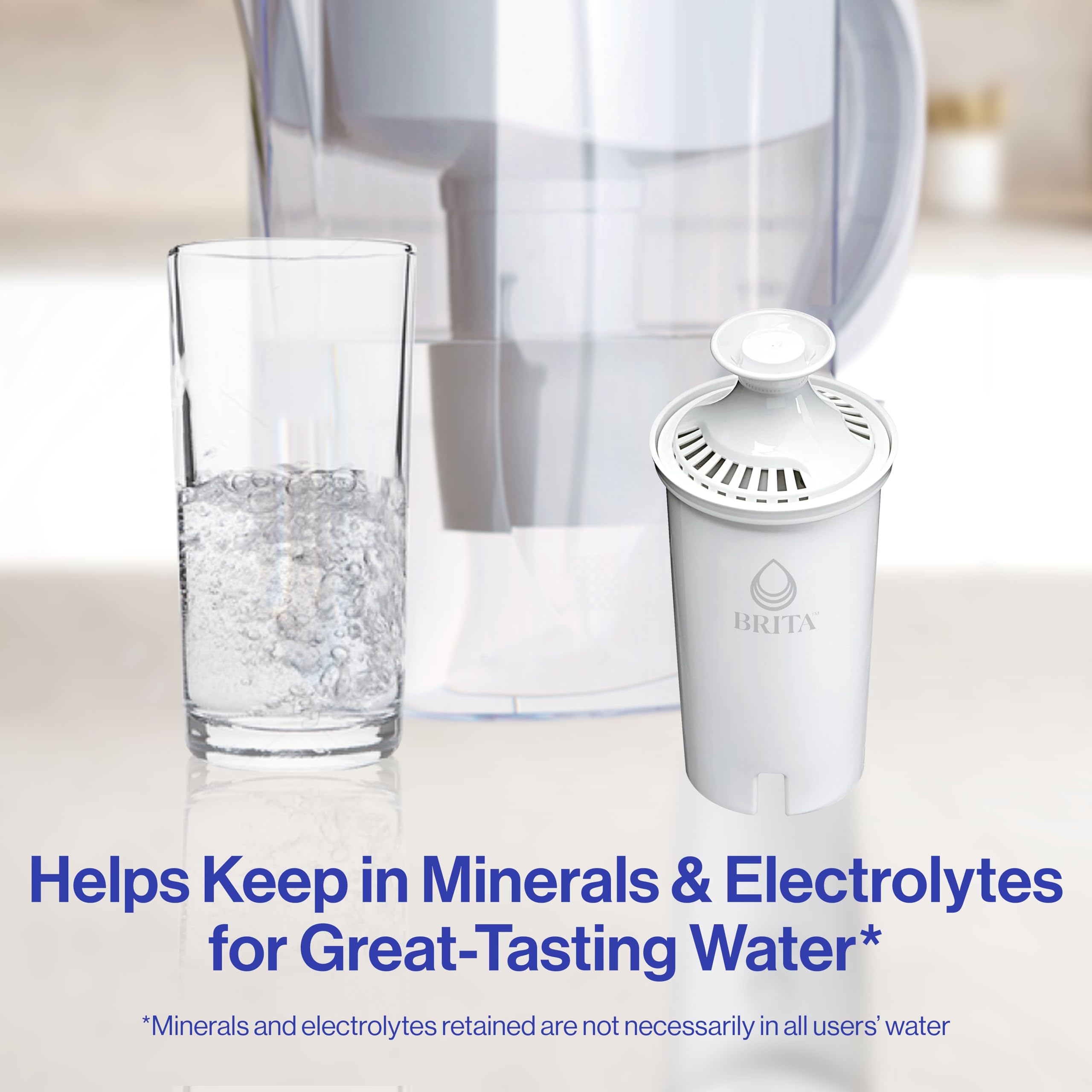 Brita Standard Water Filter for Pitchers and Dispensers, Reduces Copper, Cadmium and Mercury Impurities, Lasts Two Months or 40 Gallons, Includes 6 Filters for Pitchers - Image 3