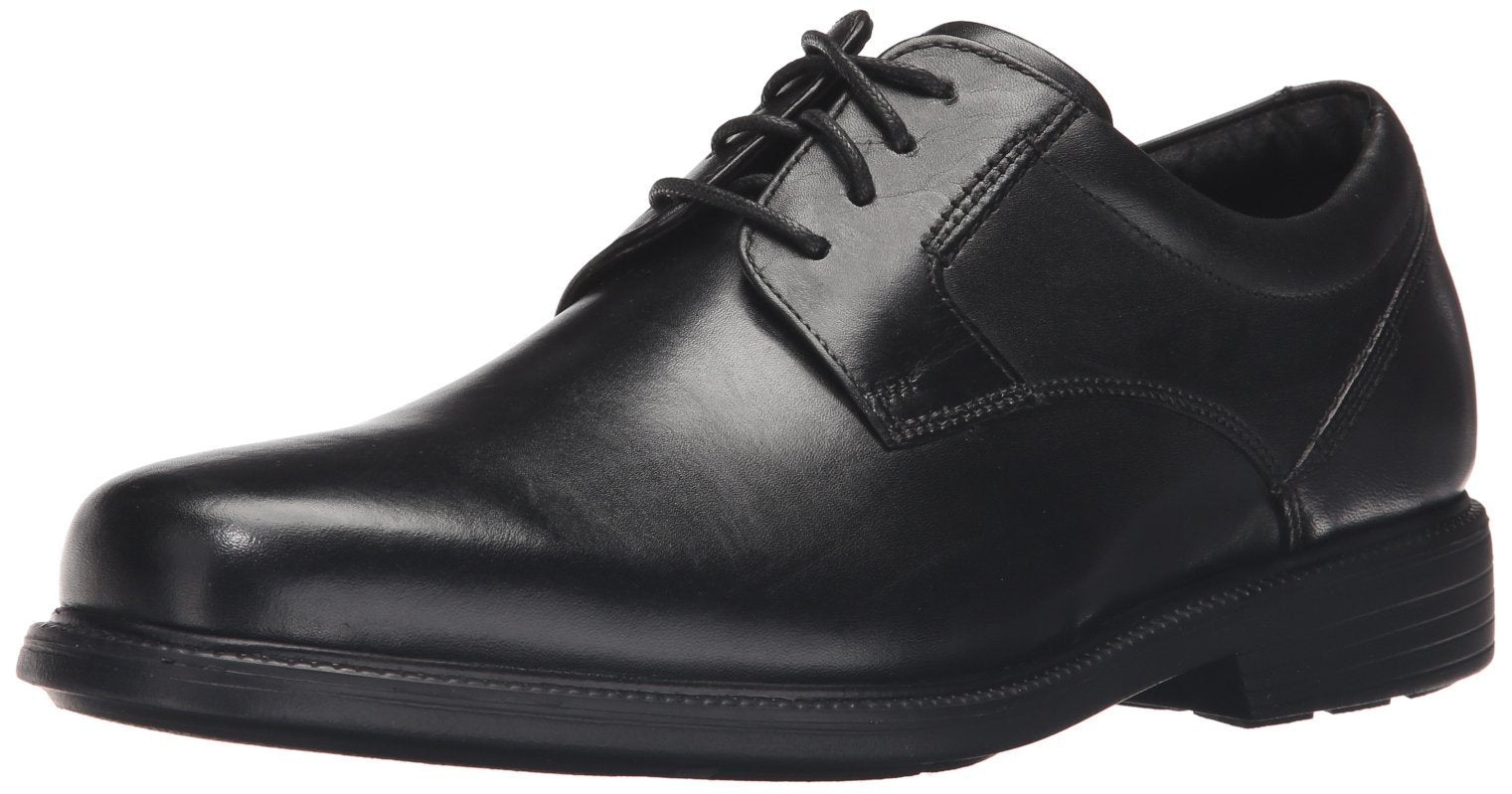 Rockport Mens Charlesroad Plaintoe Oxfords-shoes, Black, 13 Wide US - Image 1