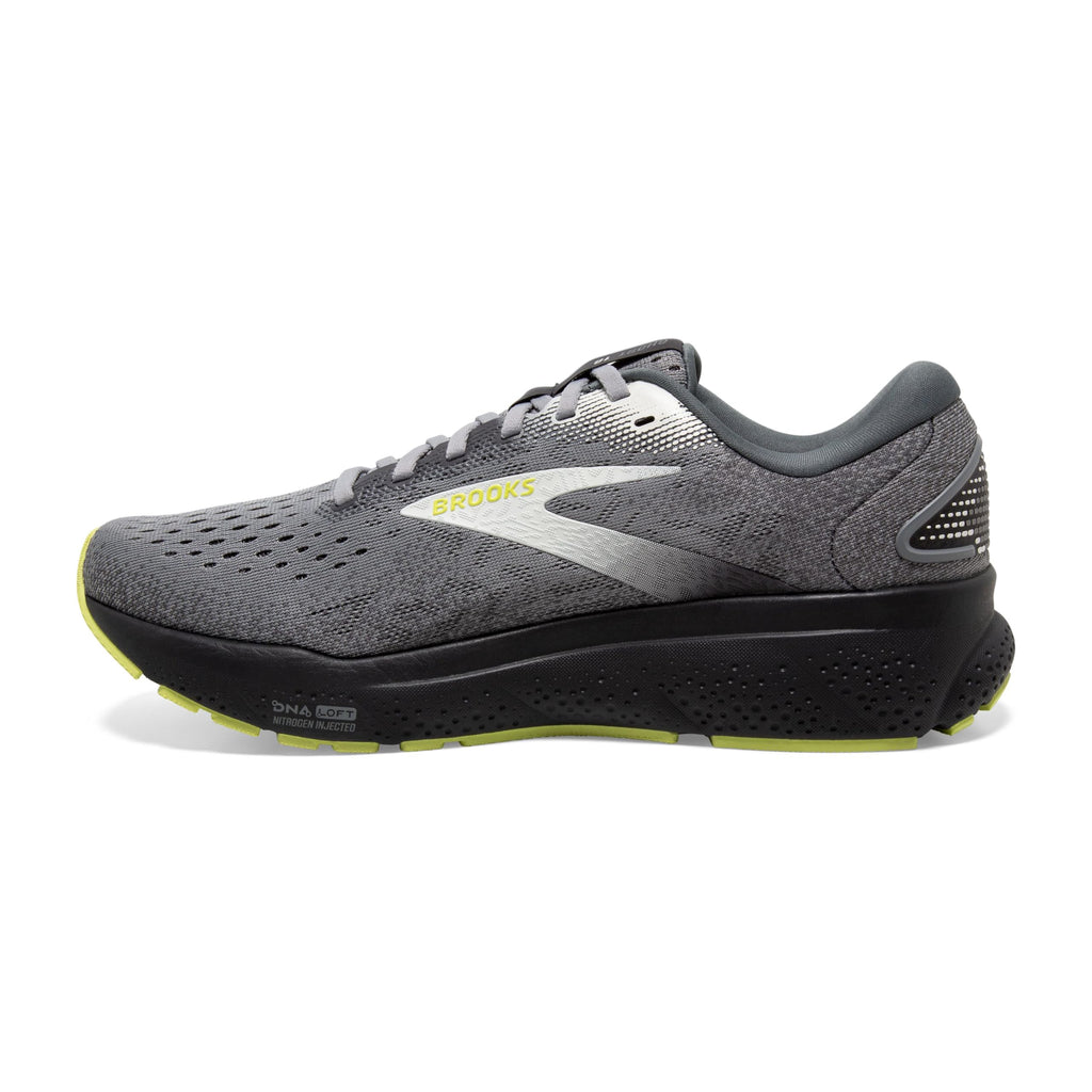 Brooks Men’s Ghost 16 Neutral Running Shoe - Primer/Grey/Lime - 9 X-Wide - Image 5