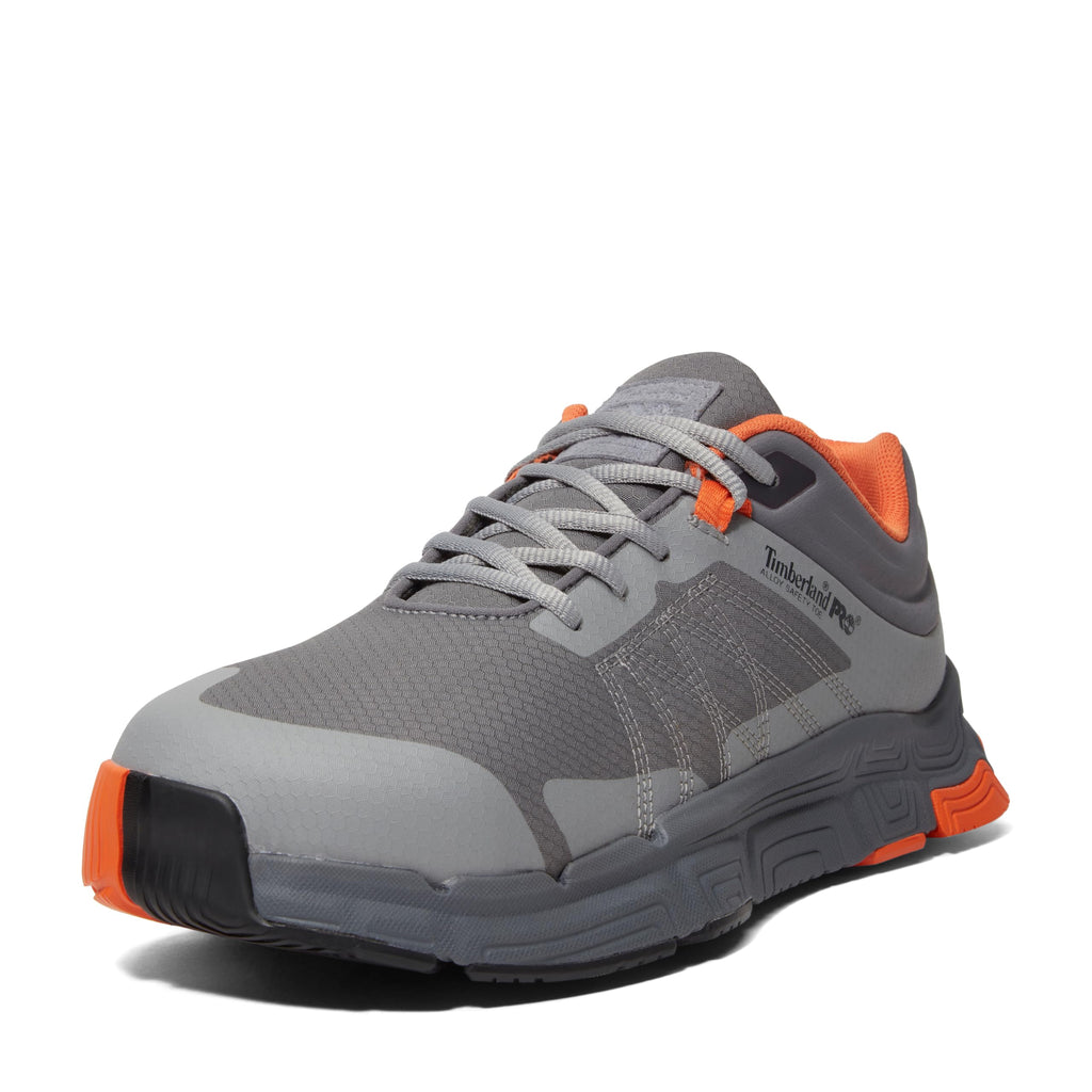 Timberland PRO Men's XR-1 Alloy Safety Toe Industrial Athletic Work Shoe, Grey/Orange, 9.5M - Image 1